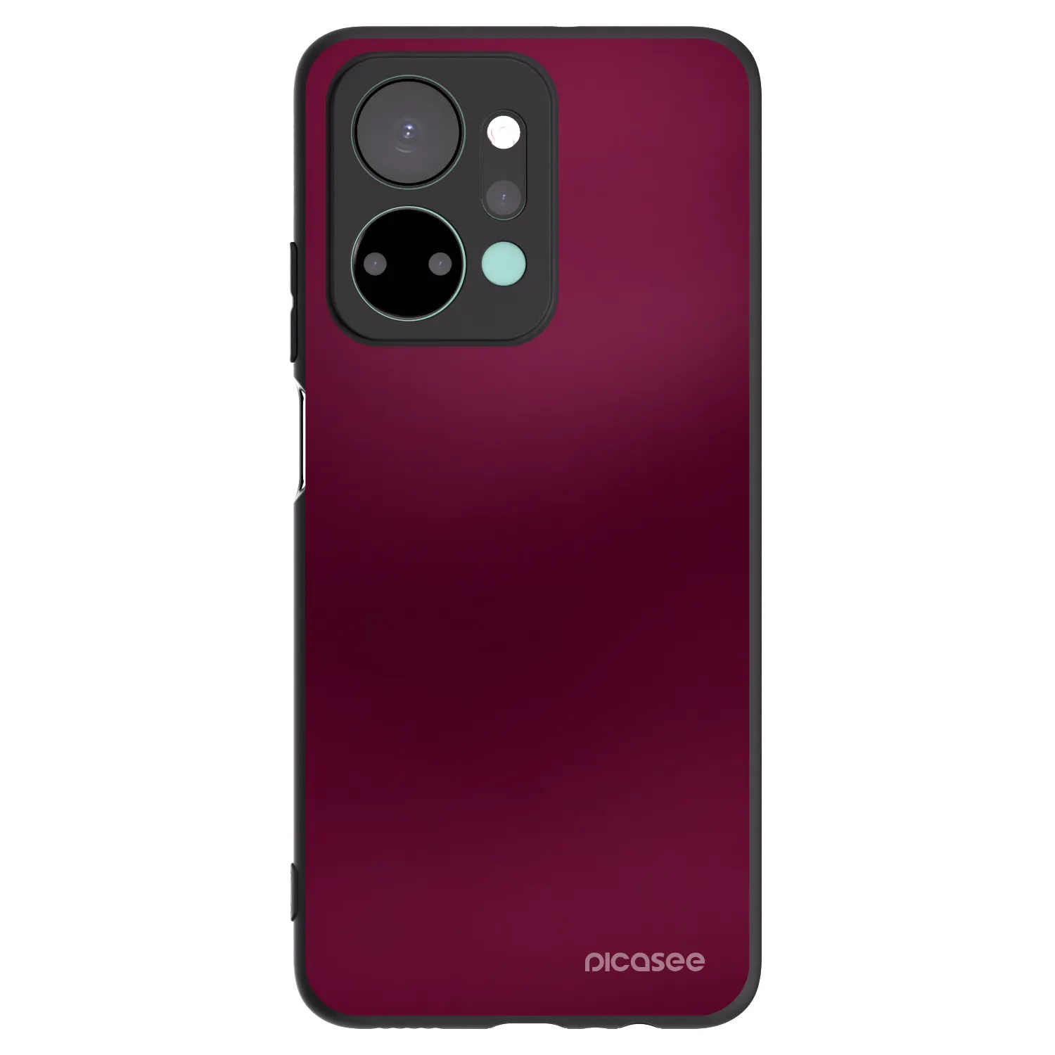 Picasee silikonski črni ovitek za Honor X7a - Velvet Bordeaux