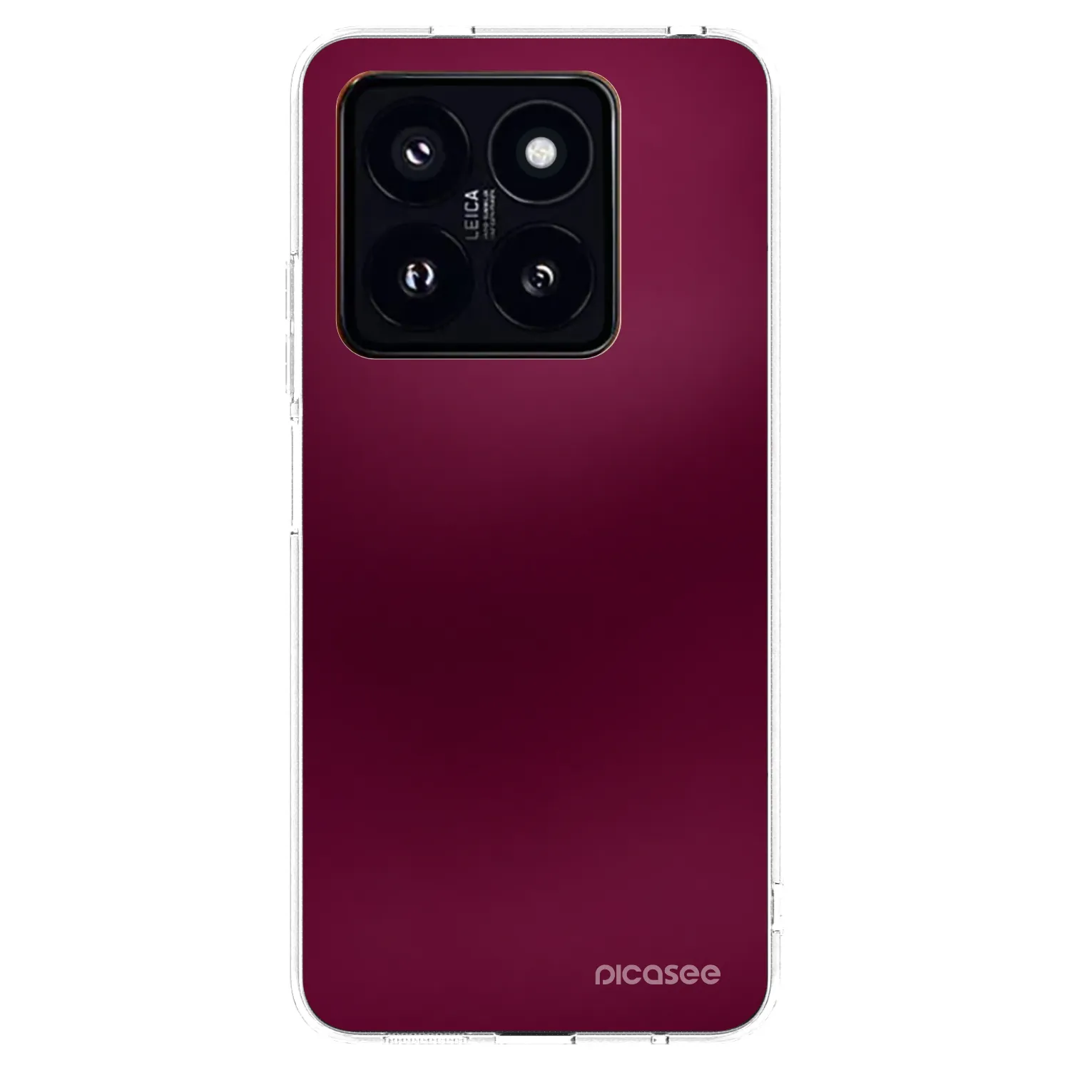Picasee silikonski prozorni ovitek za Xiaomi 14 Pro - Velvet Bordeaux
