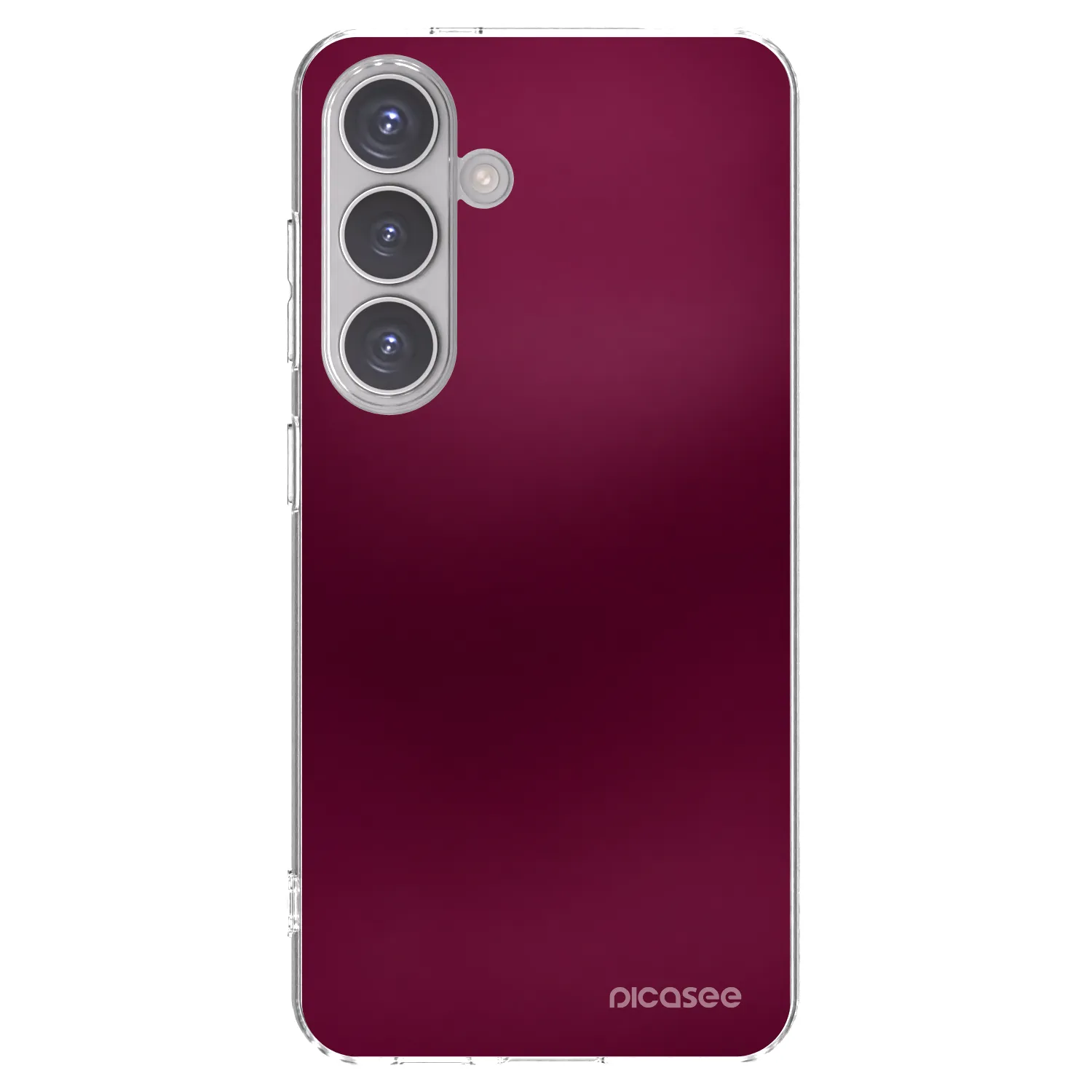 Picasee silikonski prozorni ovitek za Samsung Galaxy S24 S921B 5G - Velvet Bordeaux