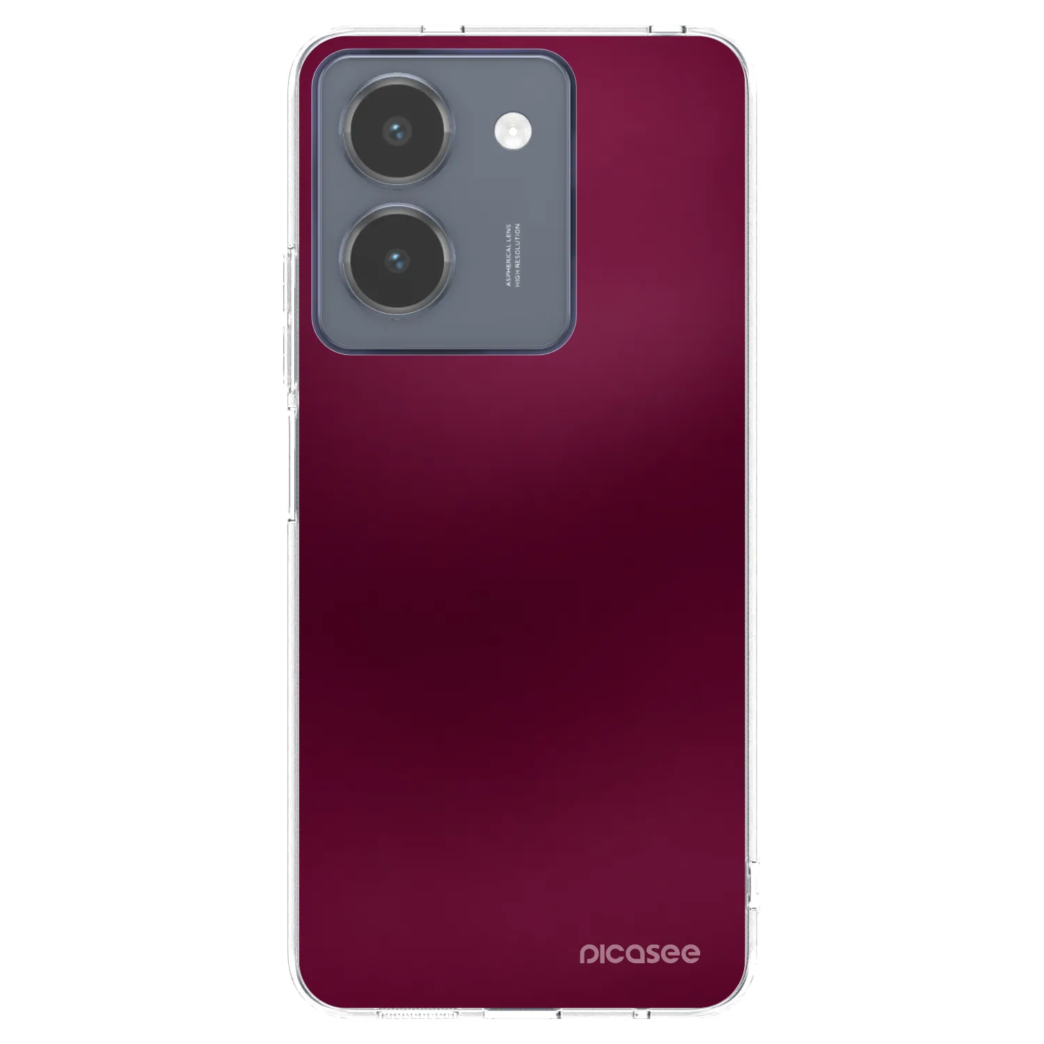 Picasee silikonski prozorni ovitek za Vivo Y36 4G - Velvet Bordeaux