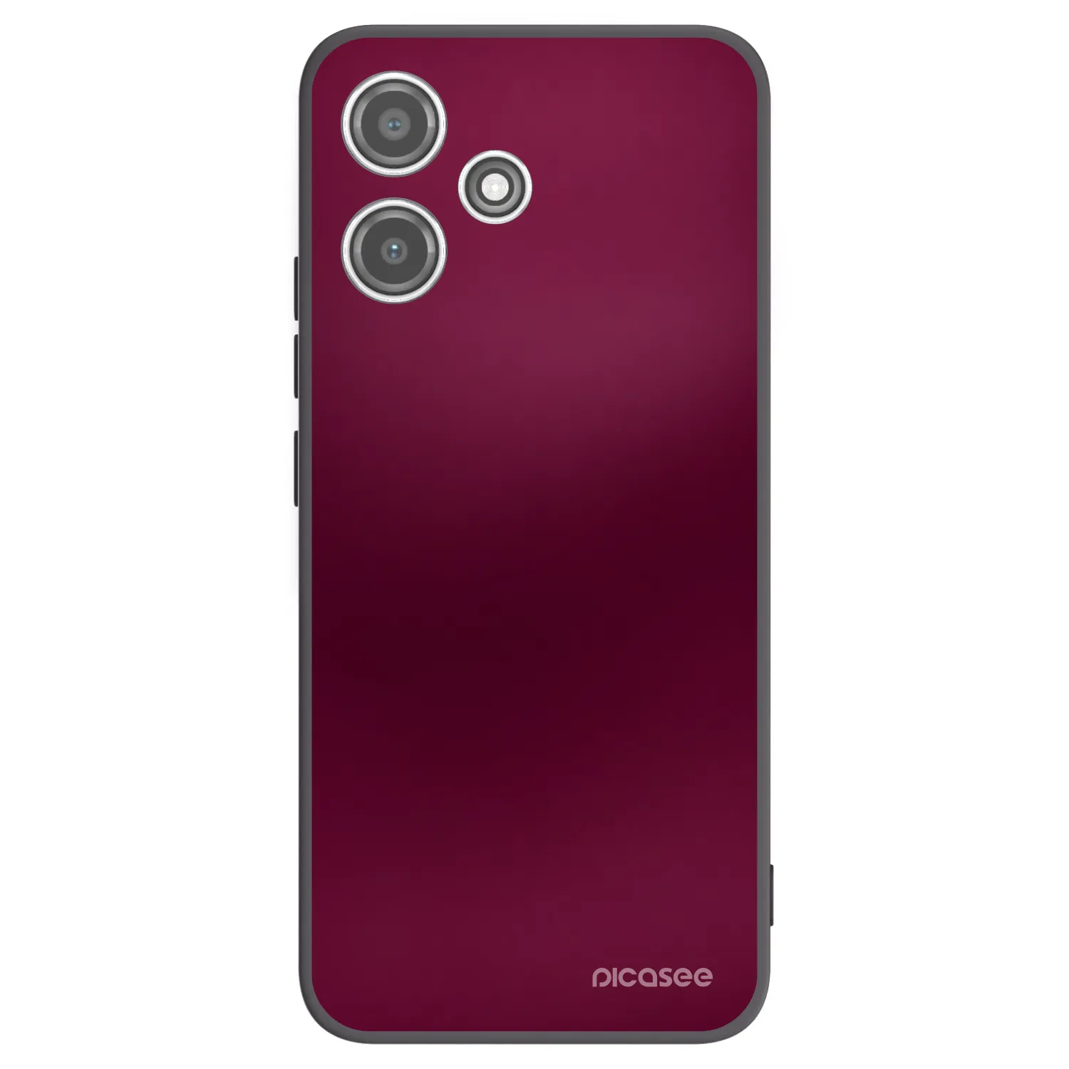 Picasee silikonski črni ovitek za Xiaomi Redmi 12 5G - Velvet Bordeaux