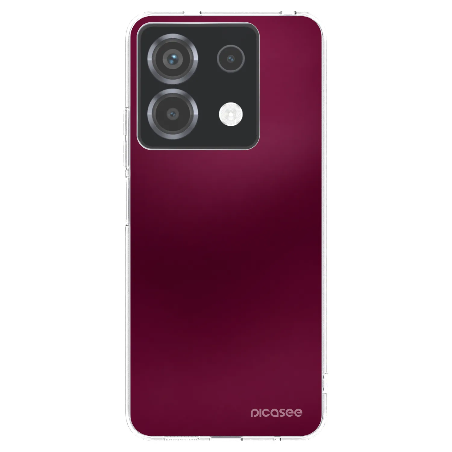 Picasee silikonski prozorni ovitek za Xiaomi Poco X6 - Velvet Bordeaux