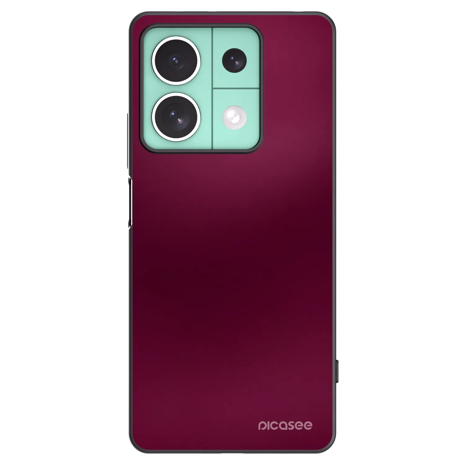 Picasee silikonski črni ovitek za Xiaomi Redmi Note 13 5G - Velvet Bordeaux