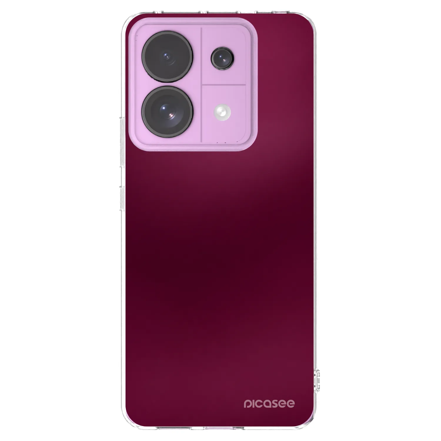 Picasee silikonski prozorni ovitek za Xiaomi Redmi Note 13 Pro 5G - Velvet Bordeaux