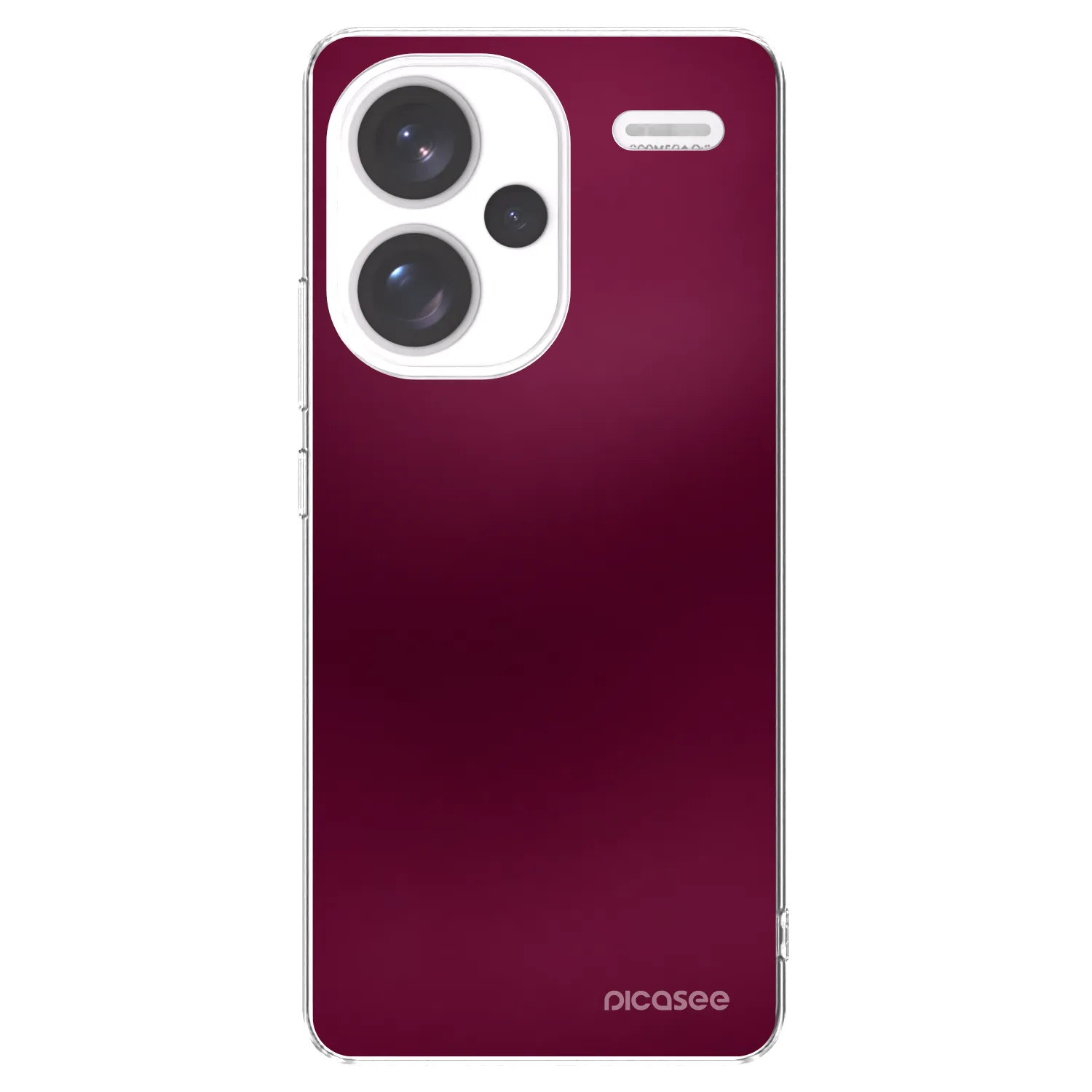 Picasee silikonski prozorni ovitek za Xiaomi Redmi Note 13 Pro+ 5G - Velvet Bordeaux
