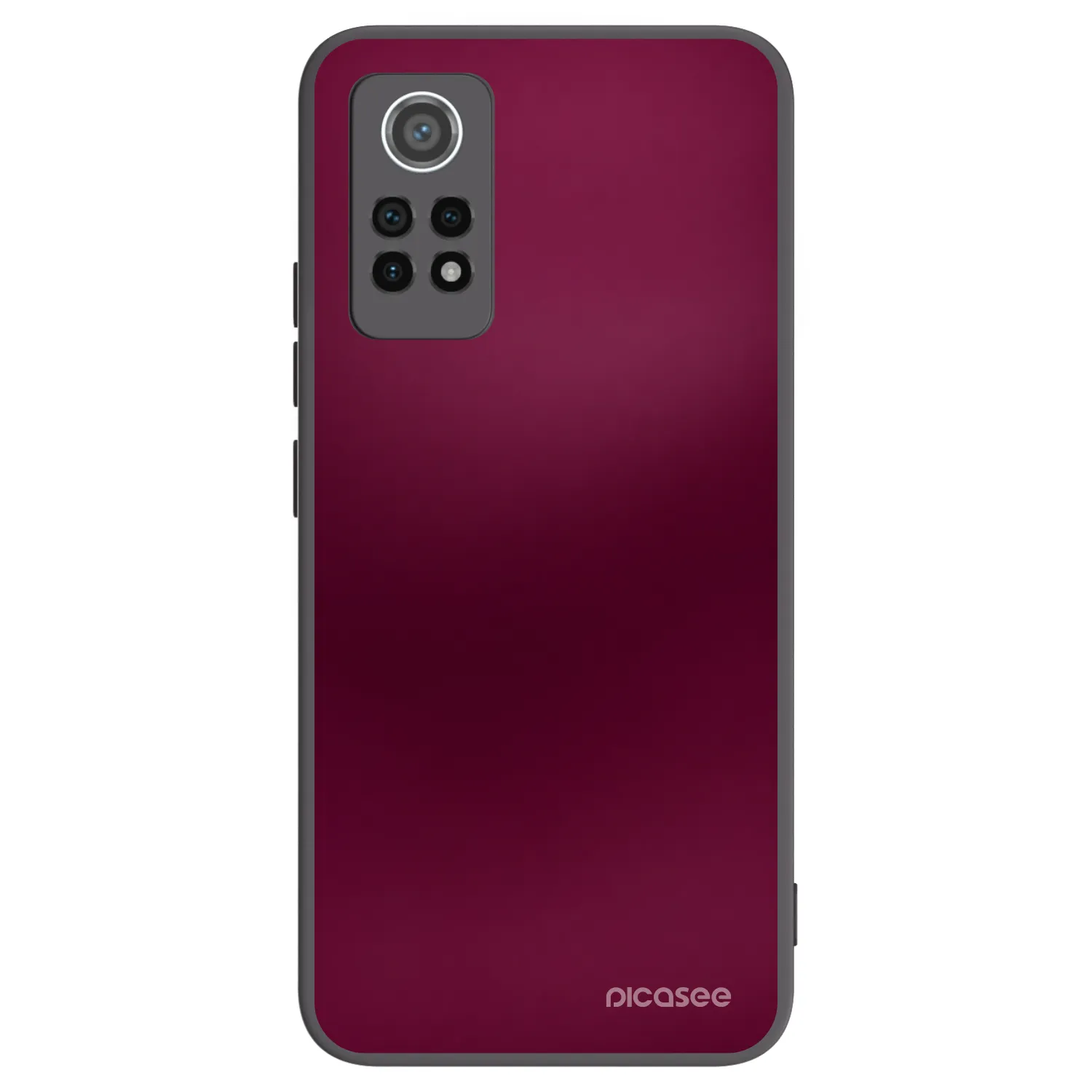 Picasee silikonski črni ovitek za Xiaomi Redmi Note 12 Pro 4G - Velvet Bordeaux