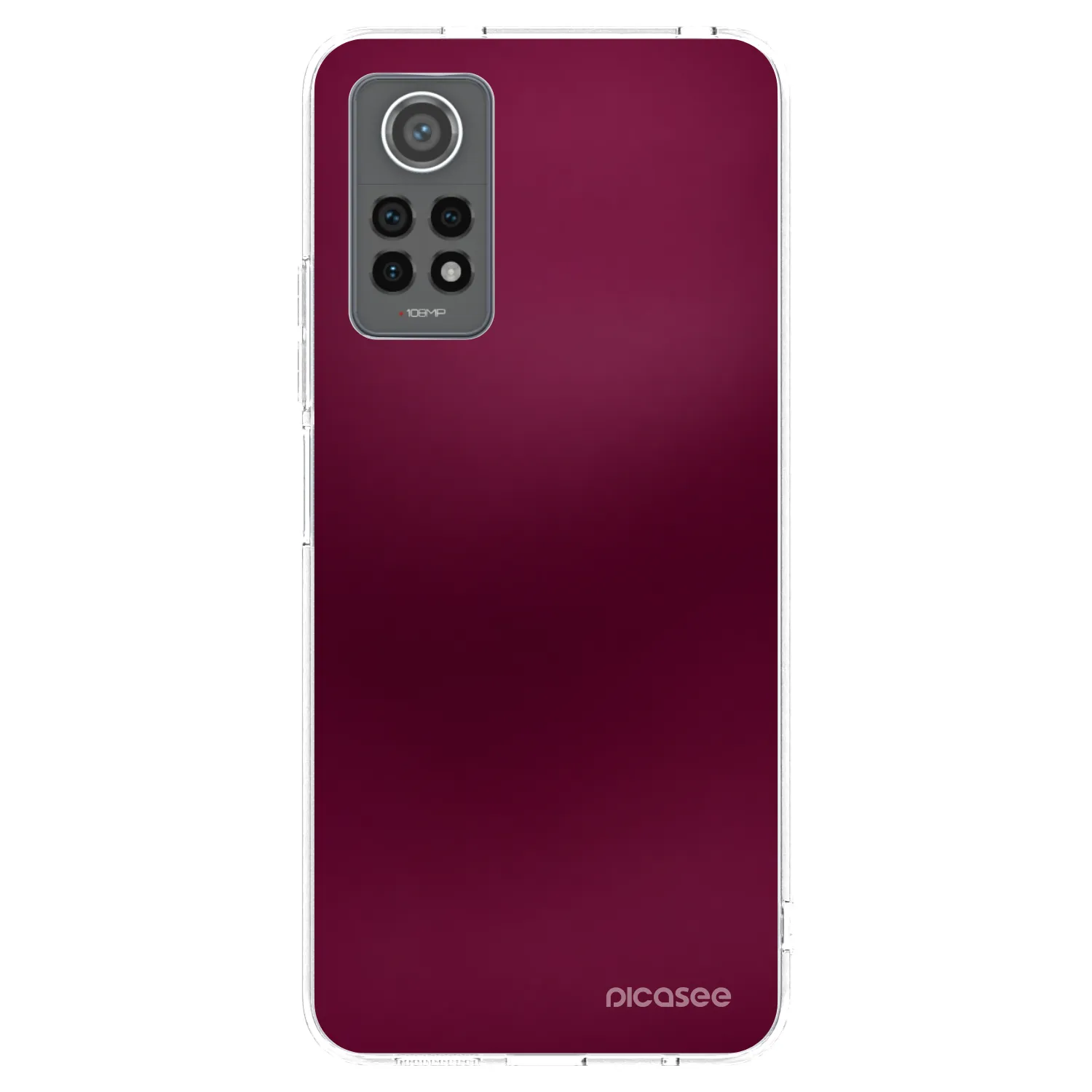 Picasee silikonski prozorni ovitek za Xiaomi Redmi Note 12 Pro 4G - Velvet Bordeaux