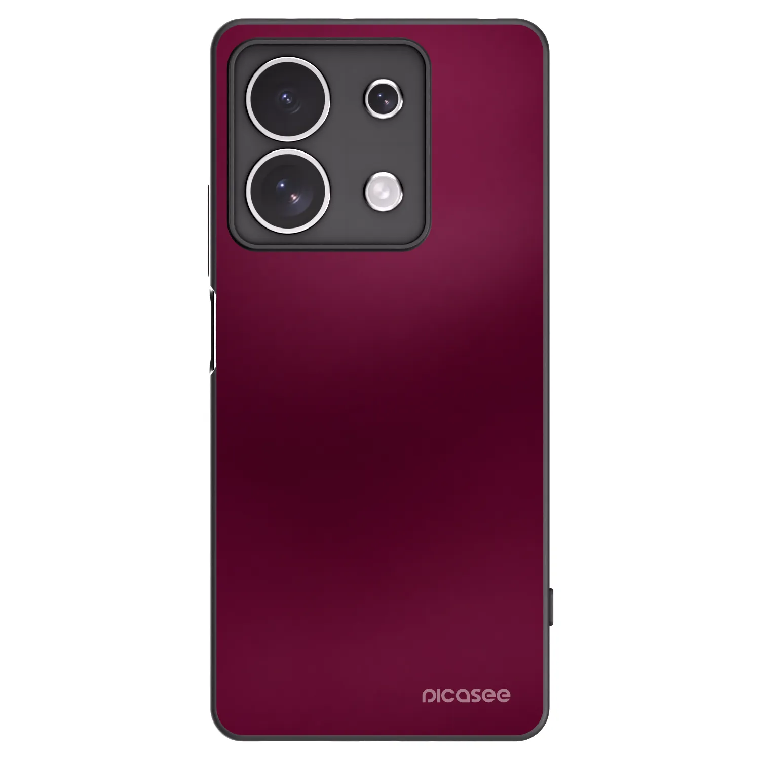Picasee silikonski črni ovitek za Xiaomi Redmi Note 13 4G - Velvet Bordeaux
