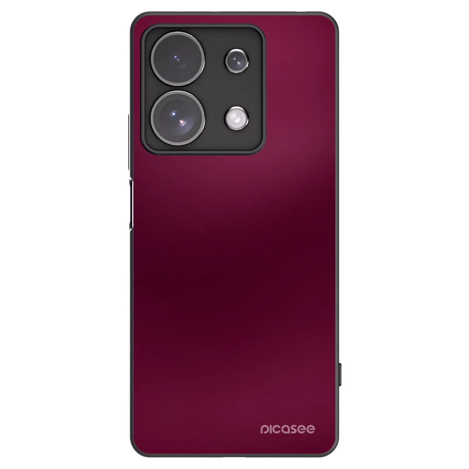 Picasee silikonski črni ovitek za Xiaomi Redmi Note 13 Pro 4G - Velvet Bordeaux