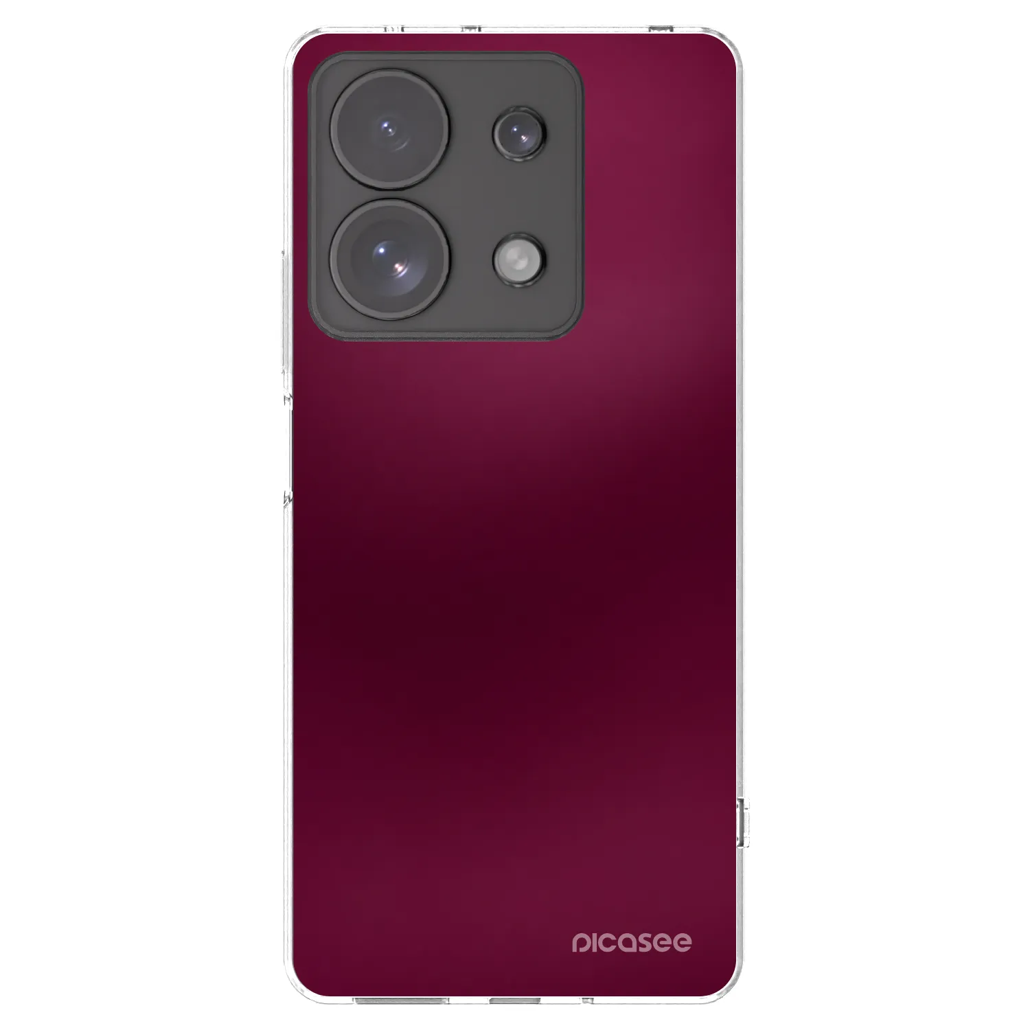 Picasee silikonski prozorni ovitek za Xiaomi Redmi Note 13 Pro 4G - Velvet Bordeaux