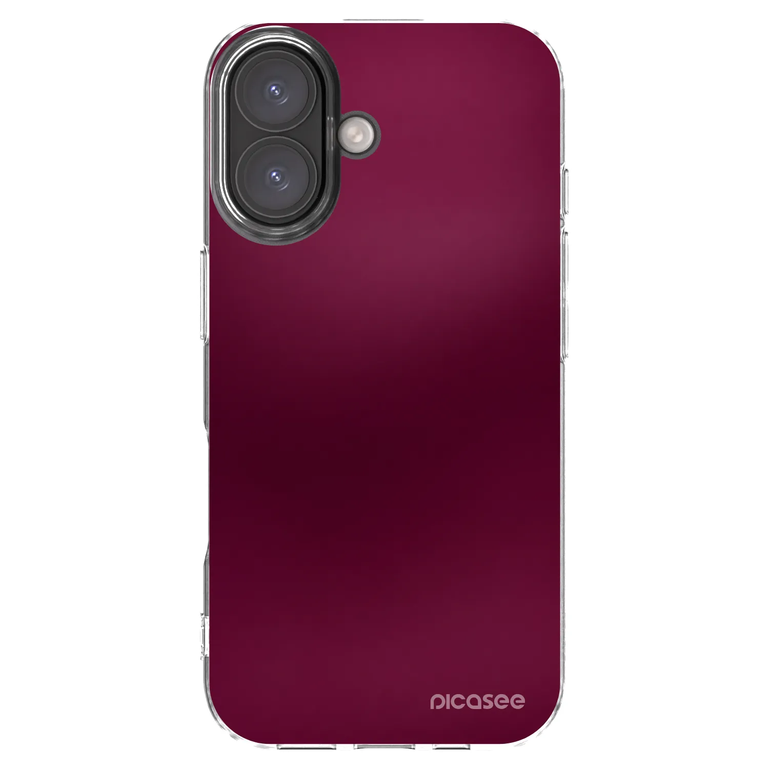 Picasee silikonski prozorni ovitek za Apple iPhone 16 - Velvet Bordeaux