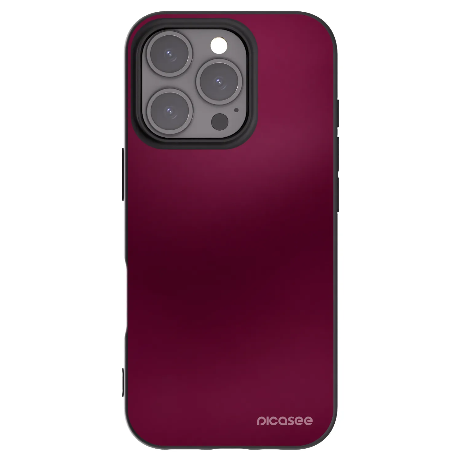 Picasee silikonski črni ovitek za Apple iPhone 16 Pro - Velvet Bordeaux