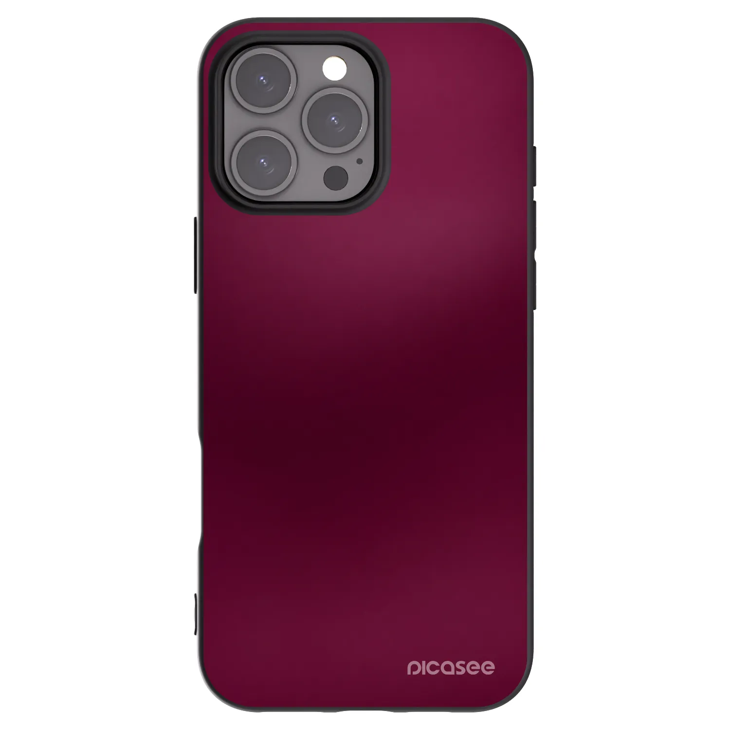 Picasee silikonski črni ovitek za Apple iPhone 16 Pro Max - Velvet Bordeaux