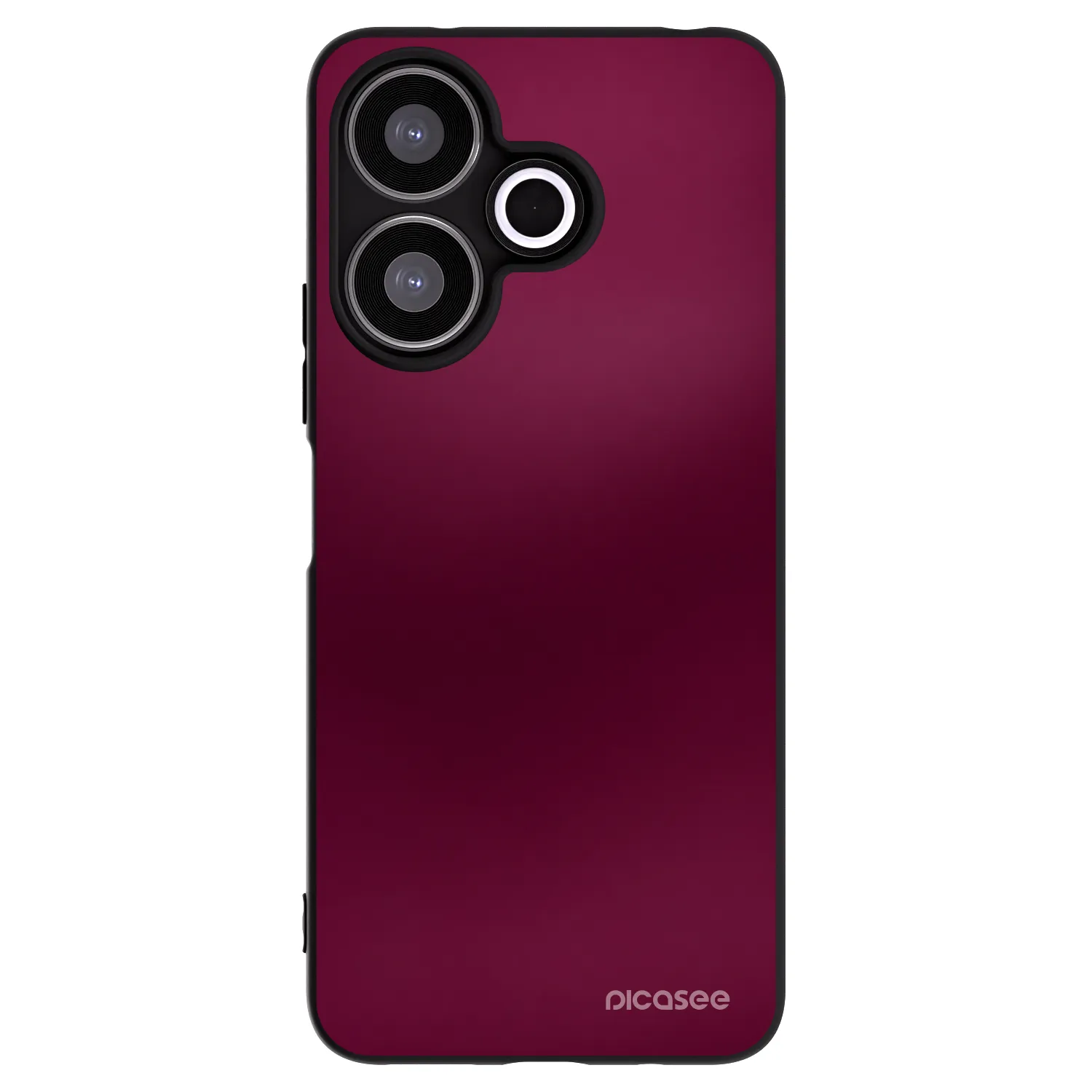 Picasee silikonski črni ovitek za Xiaomi Redmi 13 4G - Velvet Bordeaux