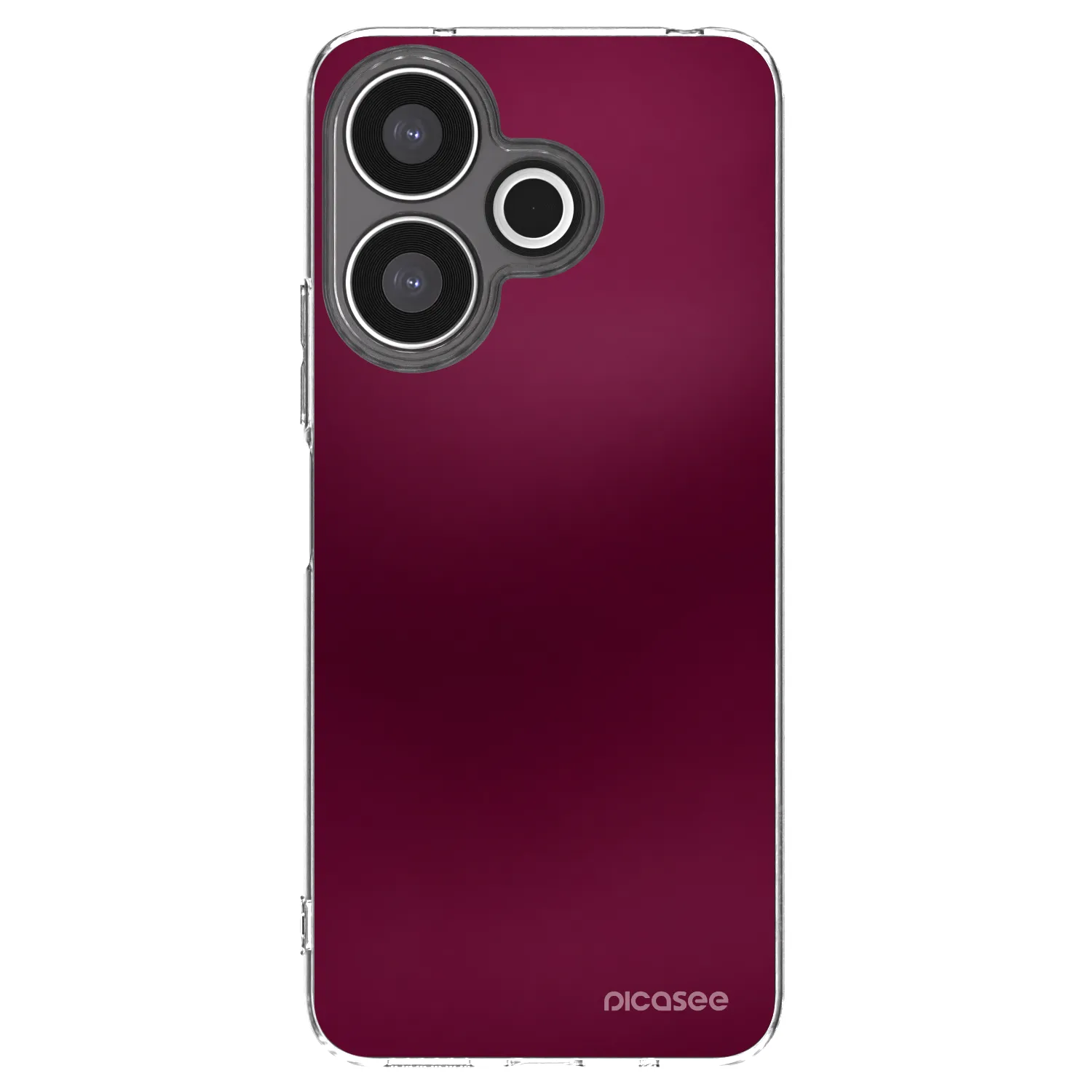 Picasee silikonski prozorni ovitek za Xiaomi Redmi 13 4G - Velvet Bordeaux