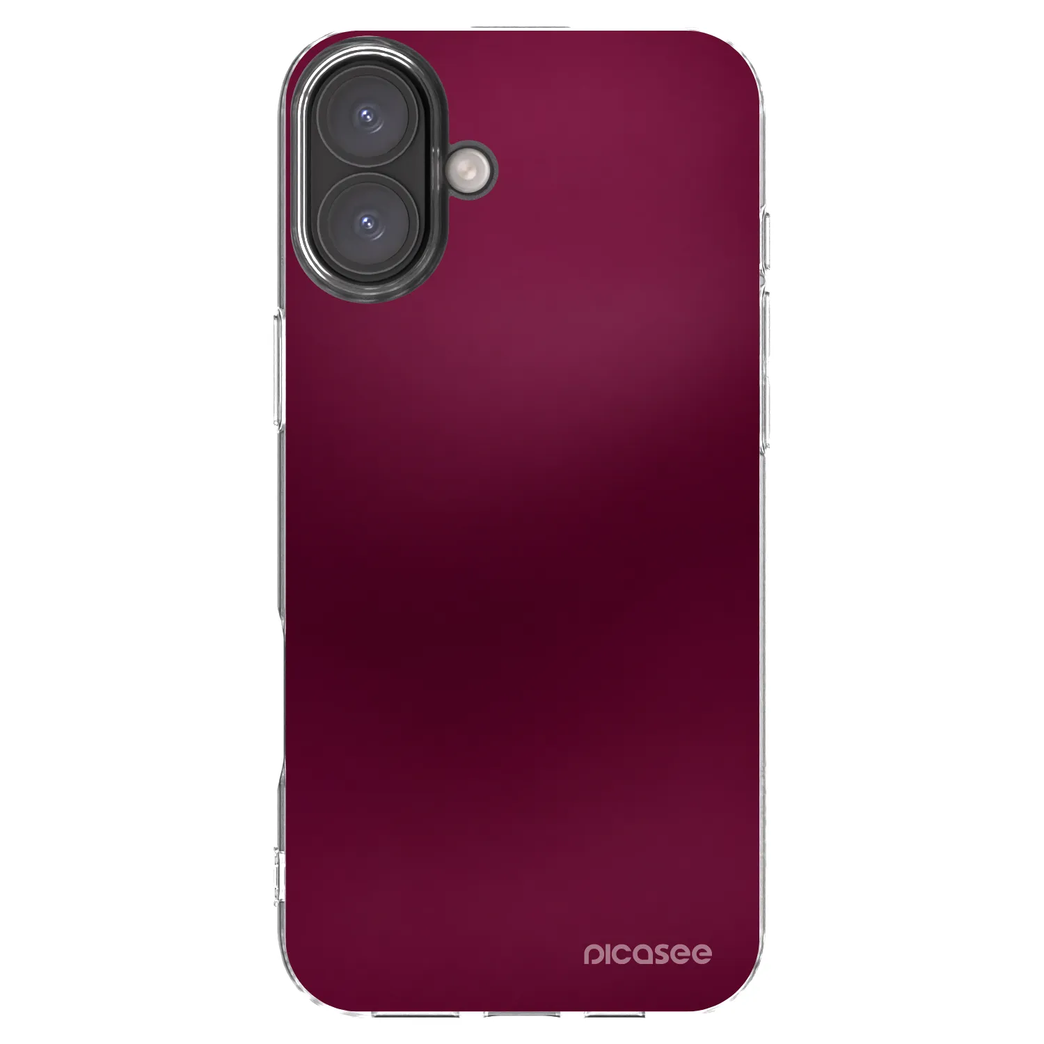 Picasee silikonski prozorni ovitek za Apple iPhone 16 Plus - Velvet Bordeaux