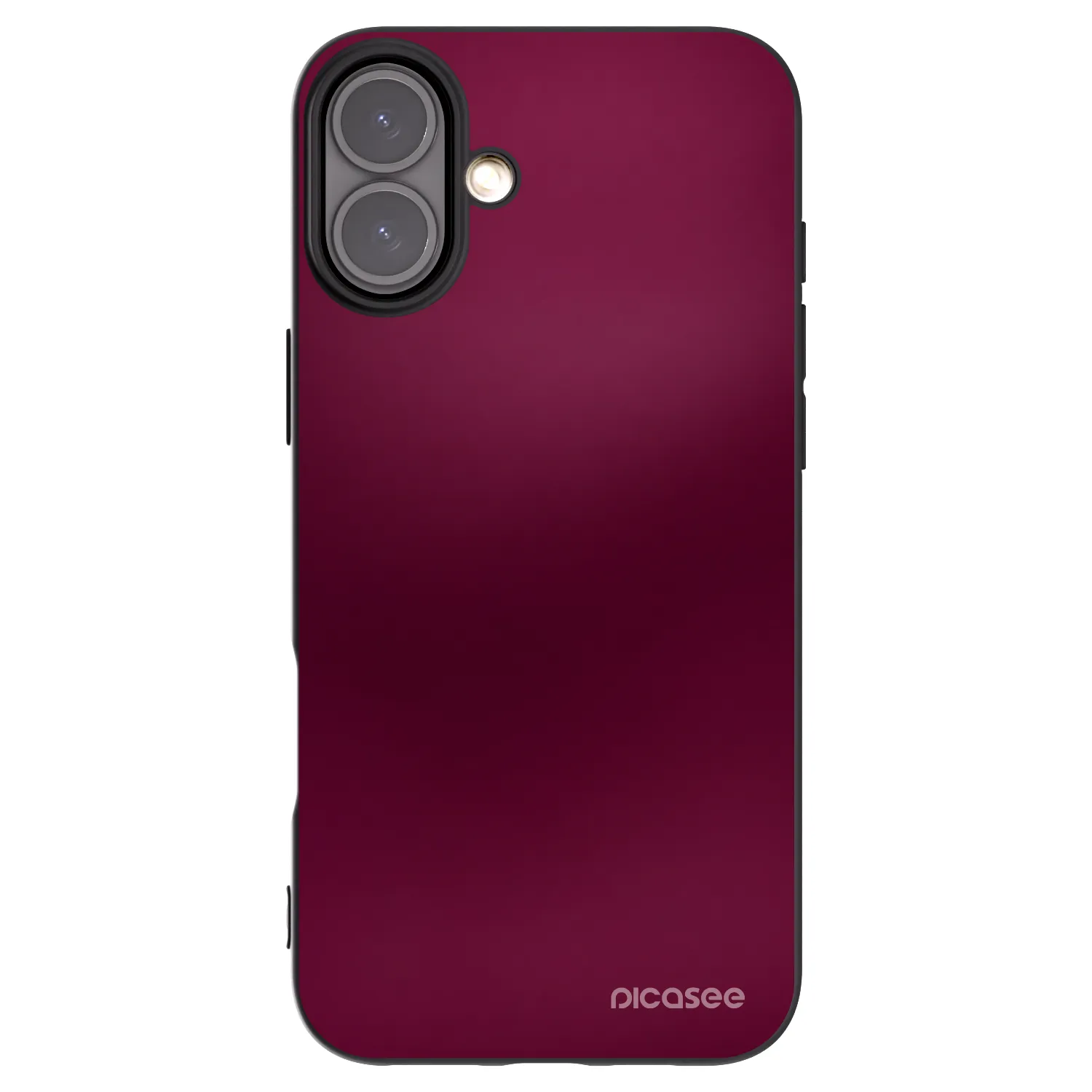 Picasee silikonski črni ovitek za Apple iPhone 16 Plus - Velvet Bordeaux