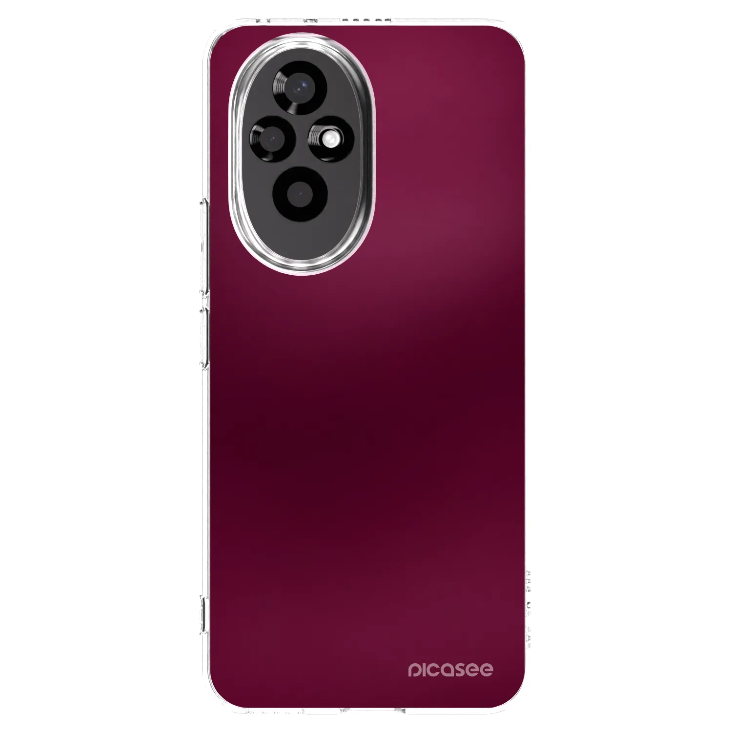 Picasee silikonski prozorni ovitek za Honor 200 5G - Velvet Bordeaux