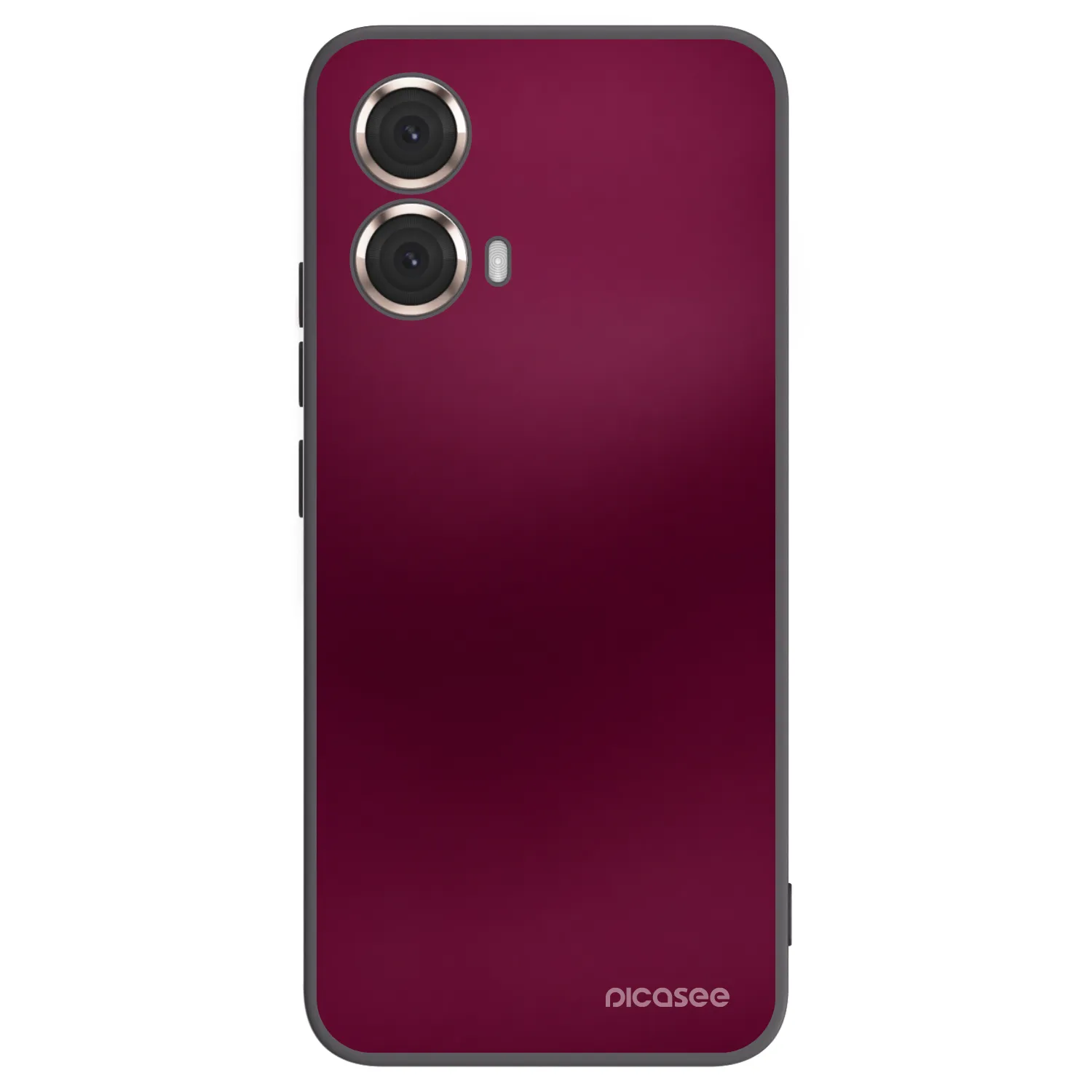 Picasee silikonski črni ovitek za Motorola Moto G85 - Velvet Bordeaux