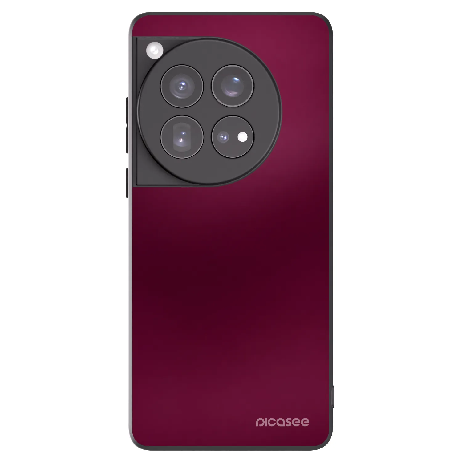 Picasee silikonski črni ovitek za OnePlus 12 5G - Velvet Bordeaux