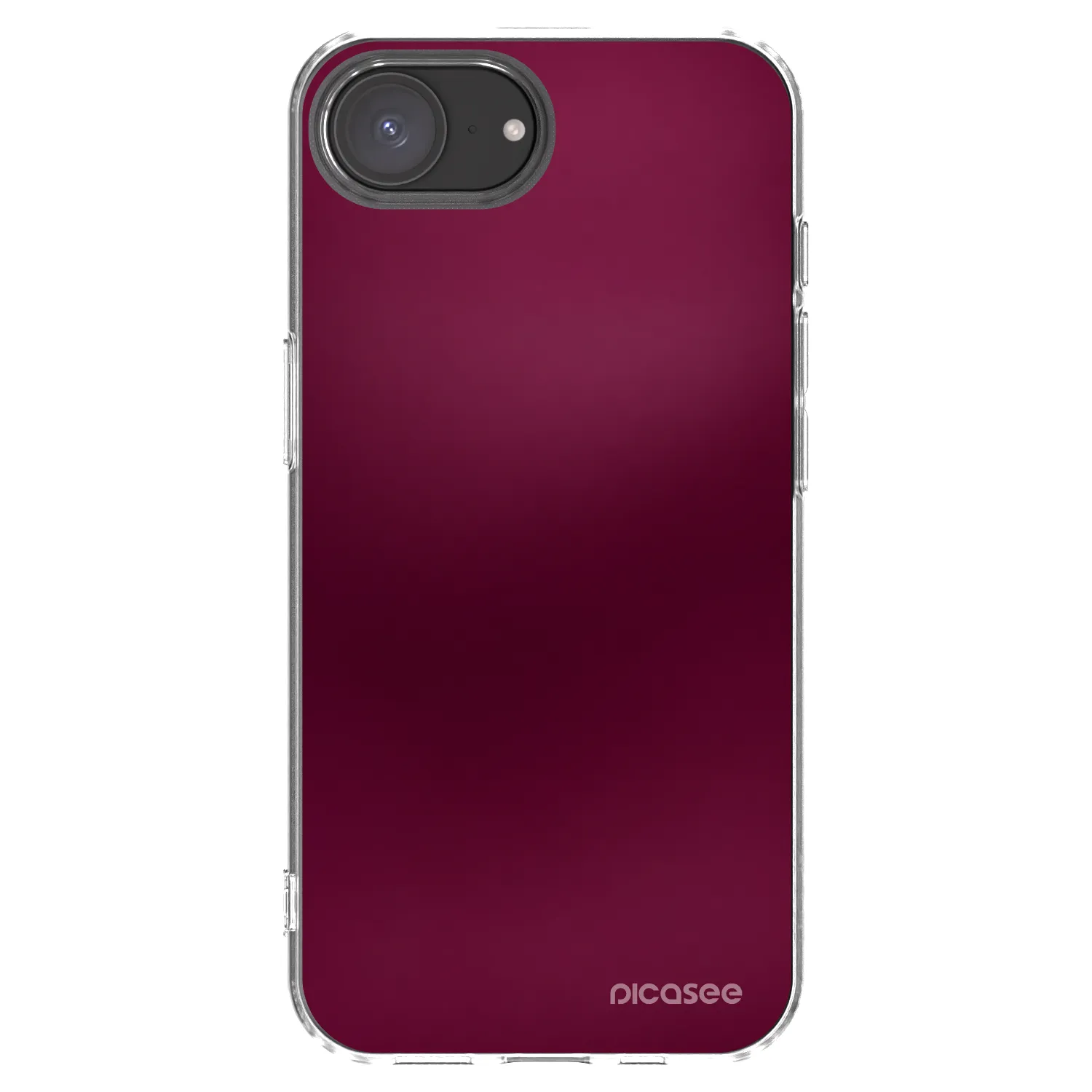Picasee silikonski prozorni ovitek za Apple iPhone 16e - Velvet Bordeaux