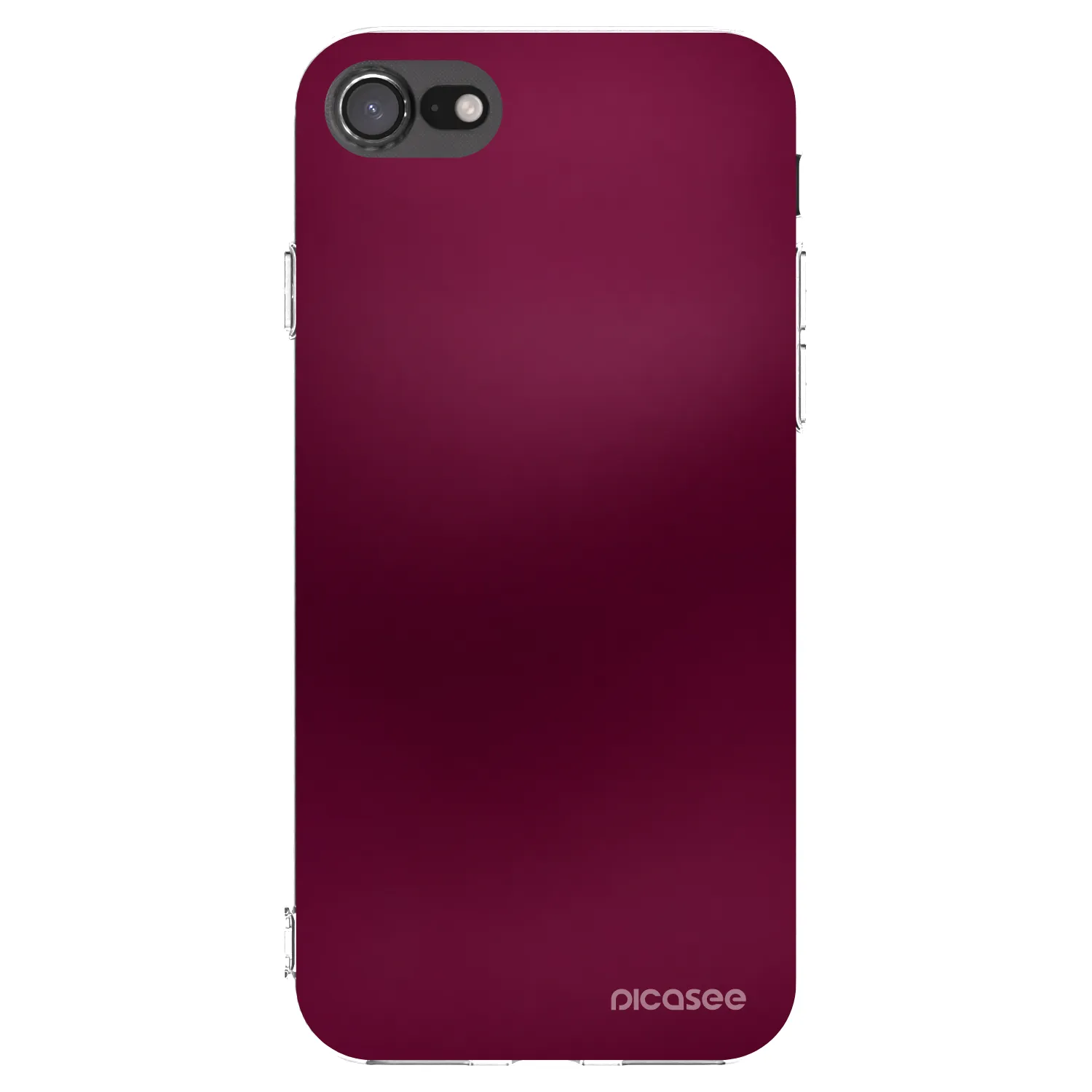 Picasee silikonski prozorni ovitek za Apple iPhone 7 - Velvet Bordeaux