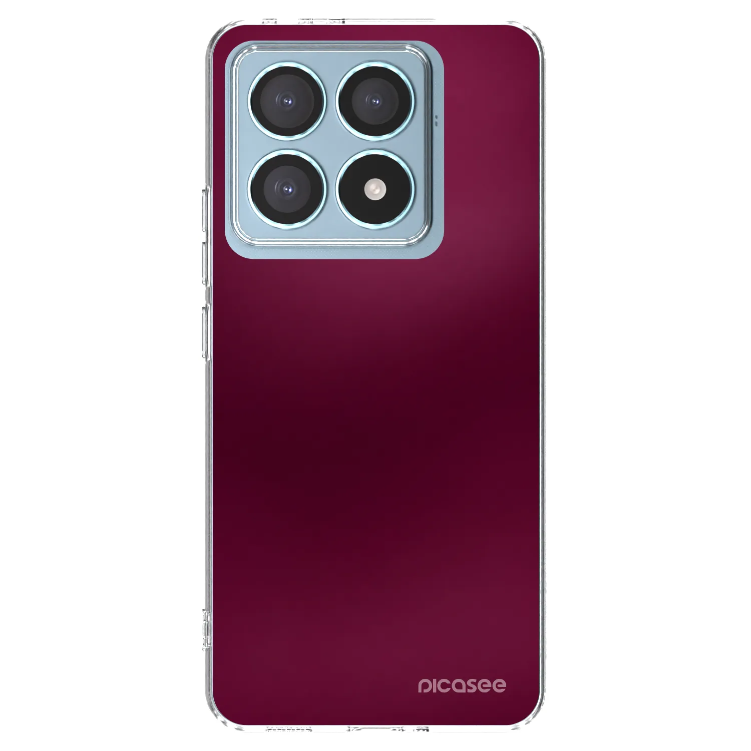 Picasee silikonski prozorni ovitek za Xiaomi 14T Pro - Velvet Bordeaux