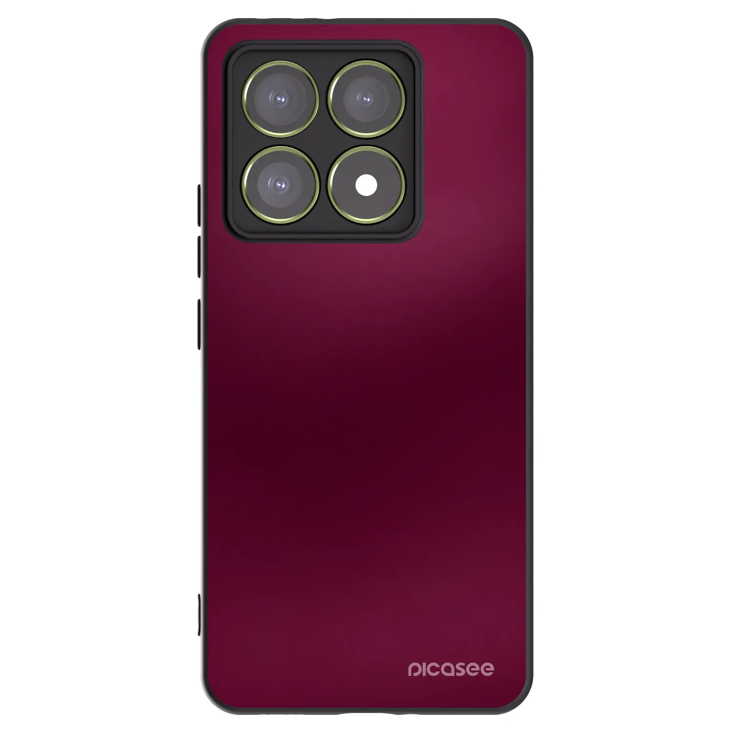 Picasee silikonski črni ovitek za Xiaomi 14T - Velvet Bordeaux