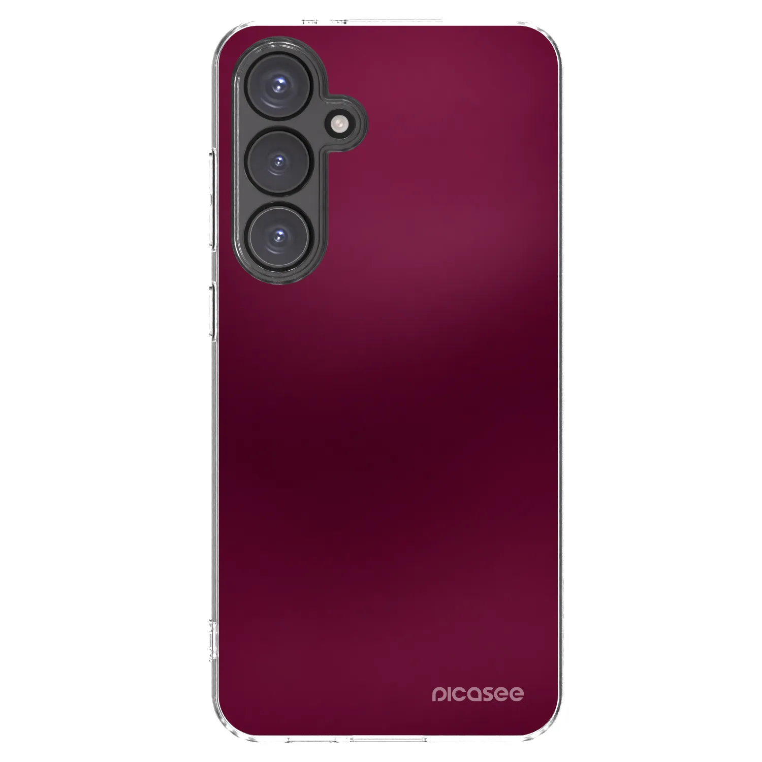 Picasee silikonski prozorni ovitek za Samsung Galaxy S24 FE S721B - Velvet Bordeaux