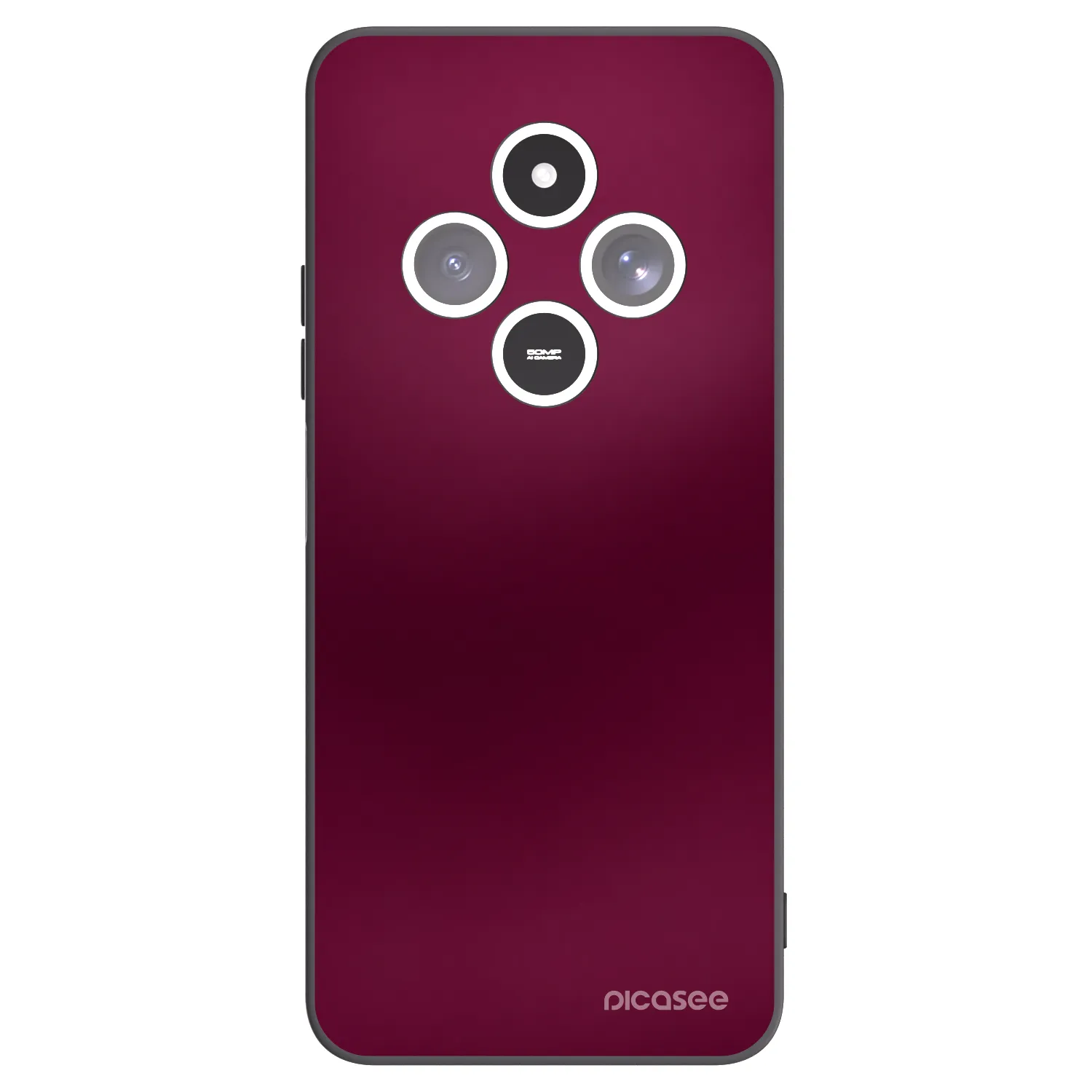 Picasee silikonski črni ovitek za Xiaomi Redmi 14C - Velvet Bordeaux