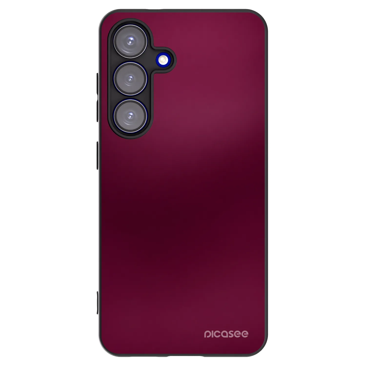 Picasee silikonski črni ovitek za Samsung Galaxy S25 5G - Velvet Bordeaux
