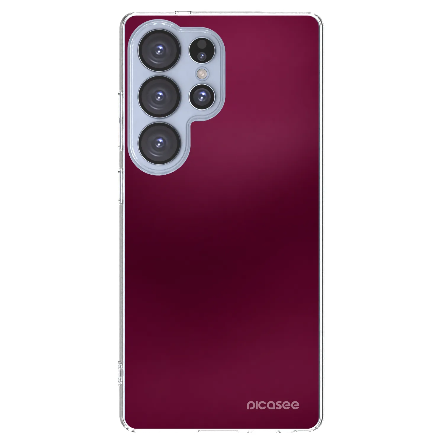 Picasee silikonski prozorni ovitek za Samsung Galaxy S25 Ultra 5G - Velvet Bordeaux