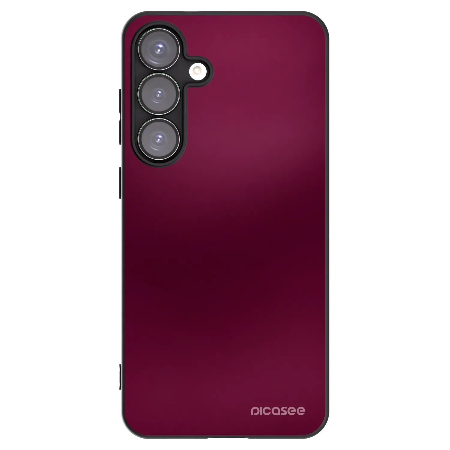 Picasee silikonski črni ovitek za Samsung Galaxy S25+ 5G - Velvet Bordeaux