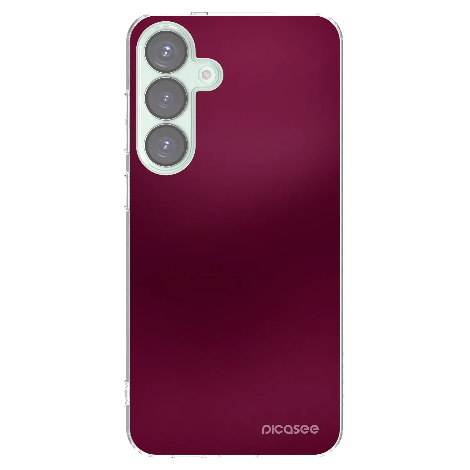 Picasee silikonski prozorni ovitek za Samsung Galaxy S25+ 5G - Velvet Bordeaux