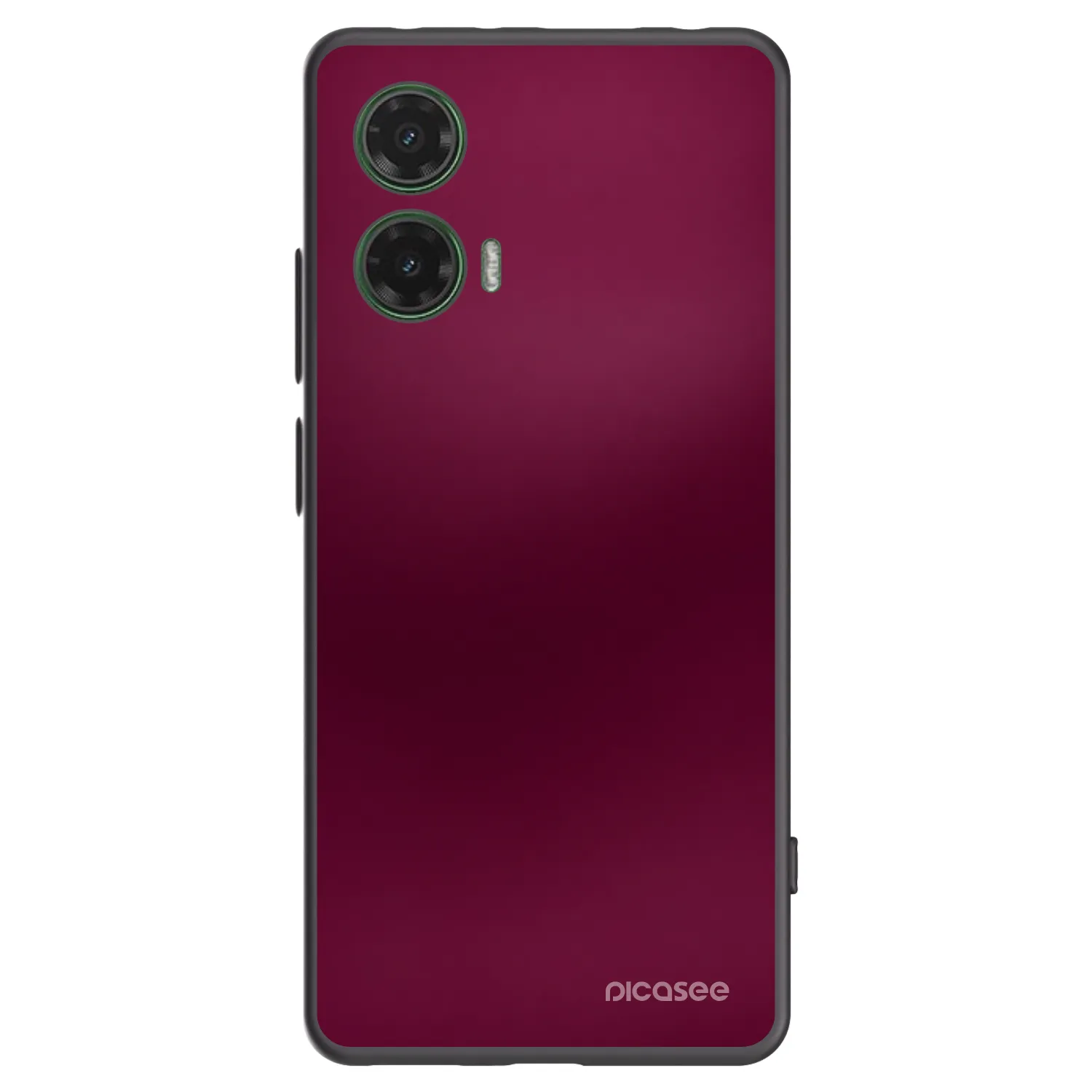 Picasee silikonski črni ovitek za Motorola Moto G35 5G - Velvet Bordeaux