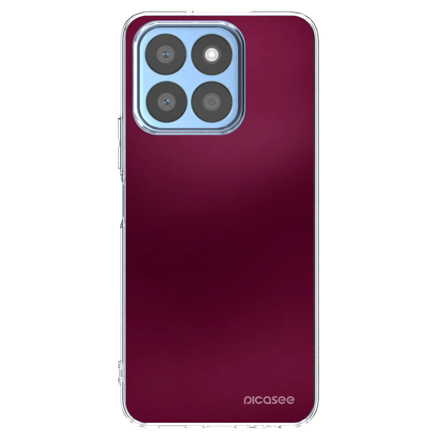 Picasee silikonski prozorni ovitek za Honor X8c - Velvet Bordeaux