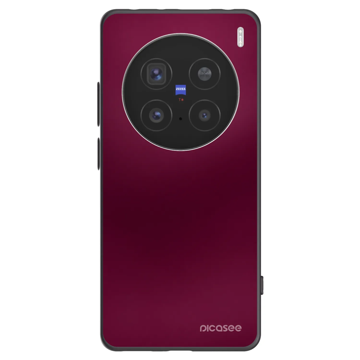 Picasee silikonski črni ovitek za Vivo X200 Pro - Velvet Bordeaux