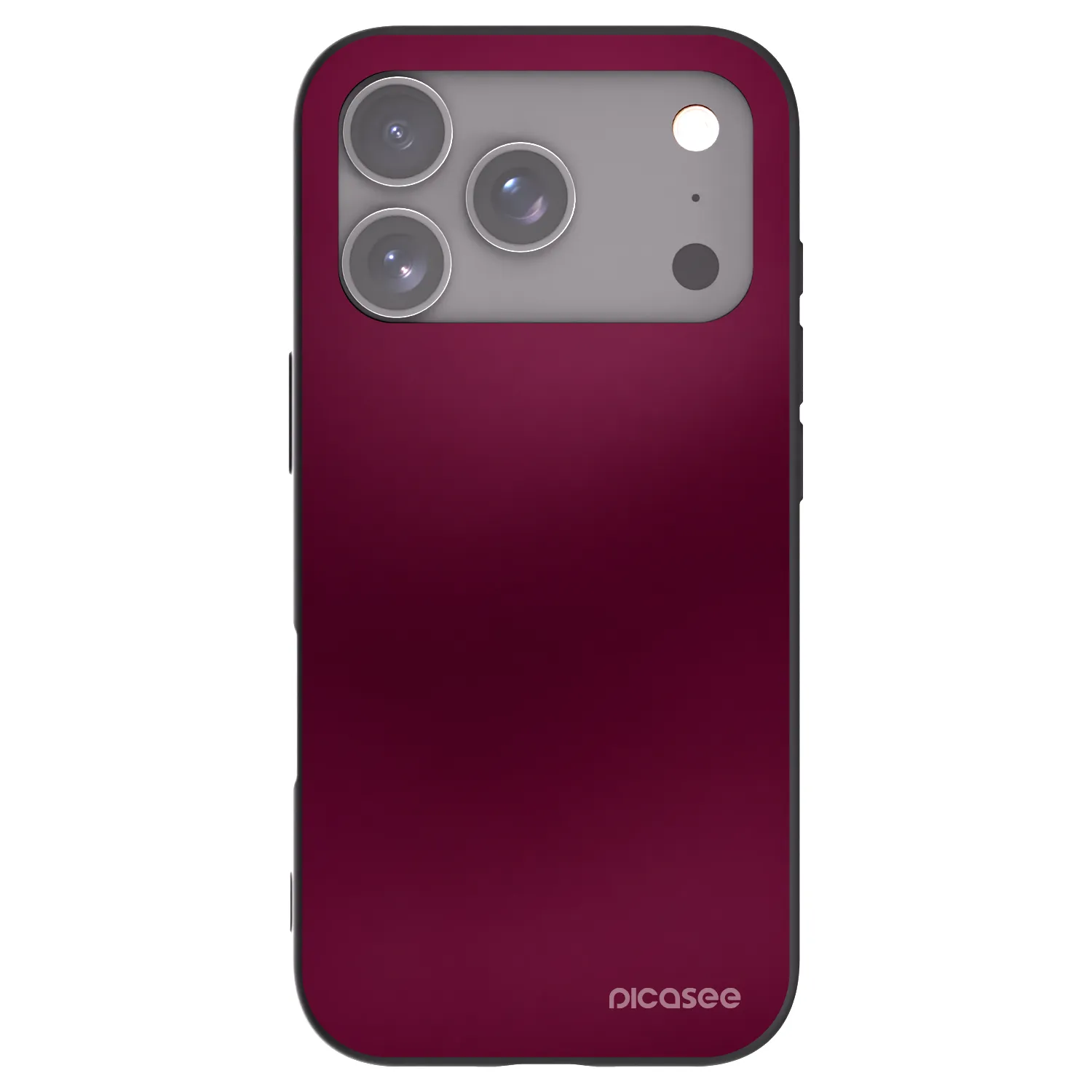 Picasee silikonski črni ovitek za Apple iPhone 17 Pro - Velvet Bordeaux