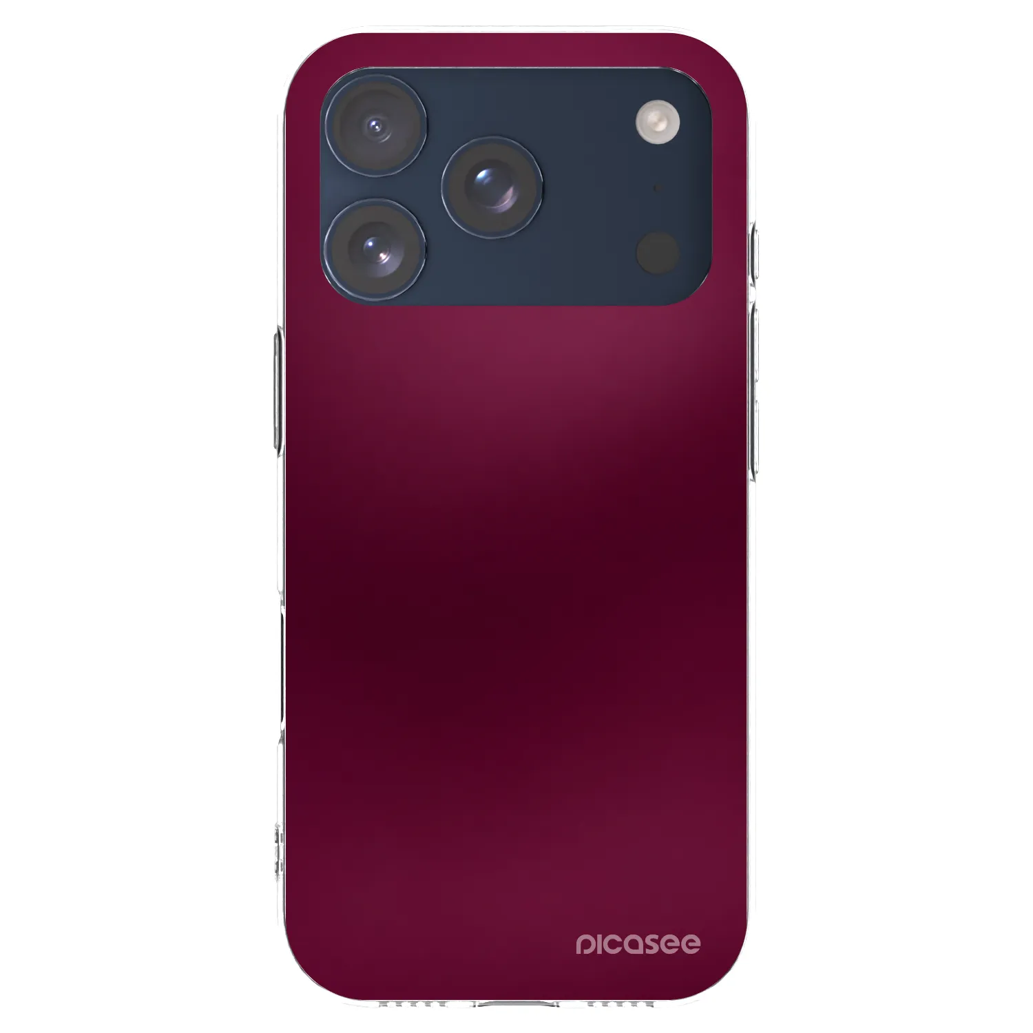 Picasee silikonski prozorni ovitek za Apple iPhone 17 Pro - Velvet Bordeaux