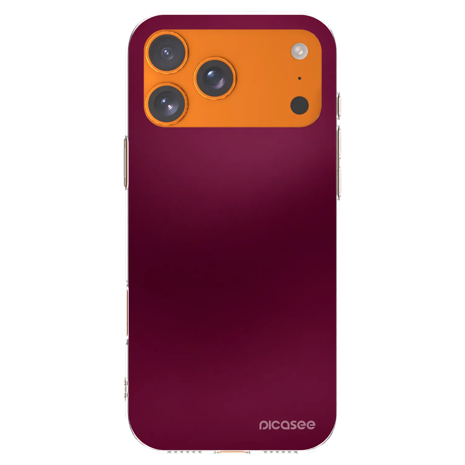 Picasee silikonski prozorni ovitek za Apple iPhone 17 Pro Max - Velvet Bordeaux