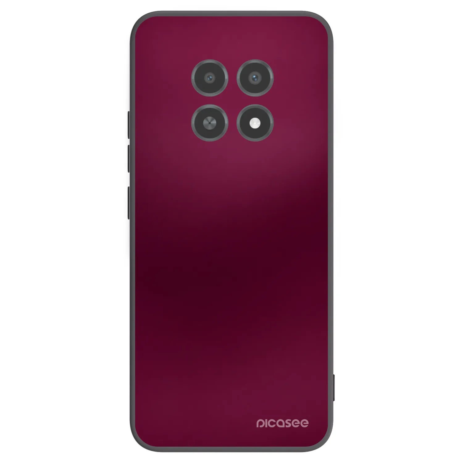 Picasee silikonski črni ovitek za Realme 12X - Velvet Bordeaux