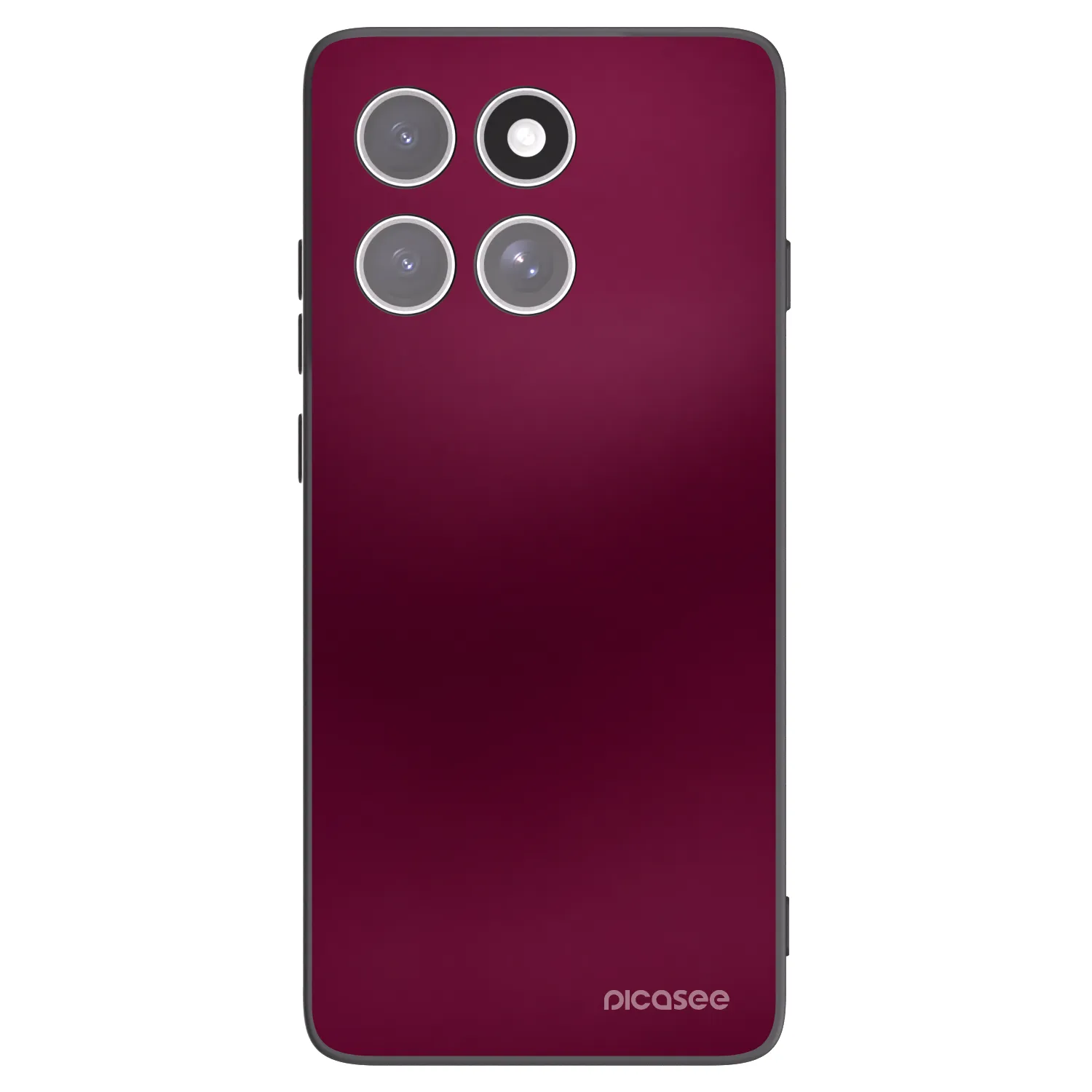 Picasee silikonski črni ovitek za Motorola Edge 60 Pro - Velvet Bordeaux