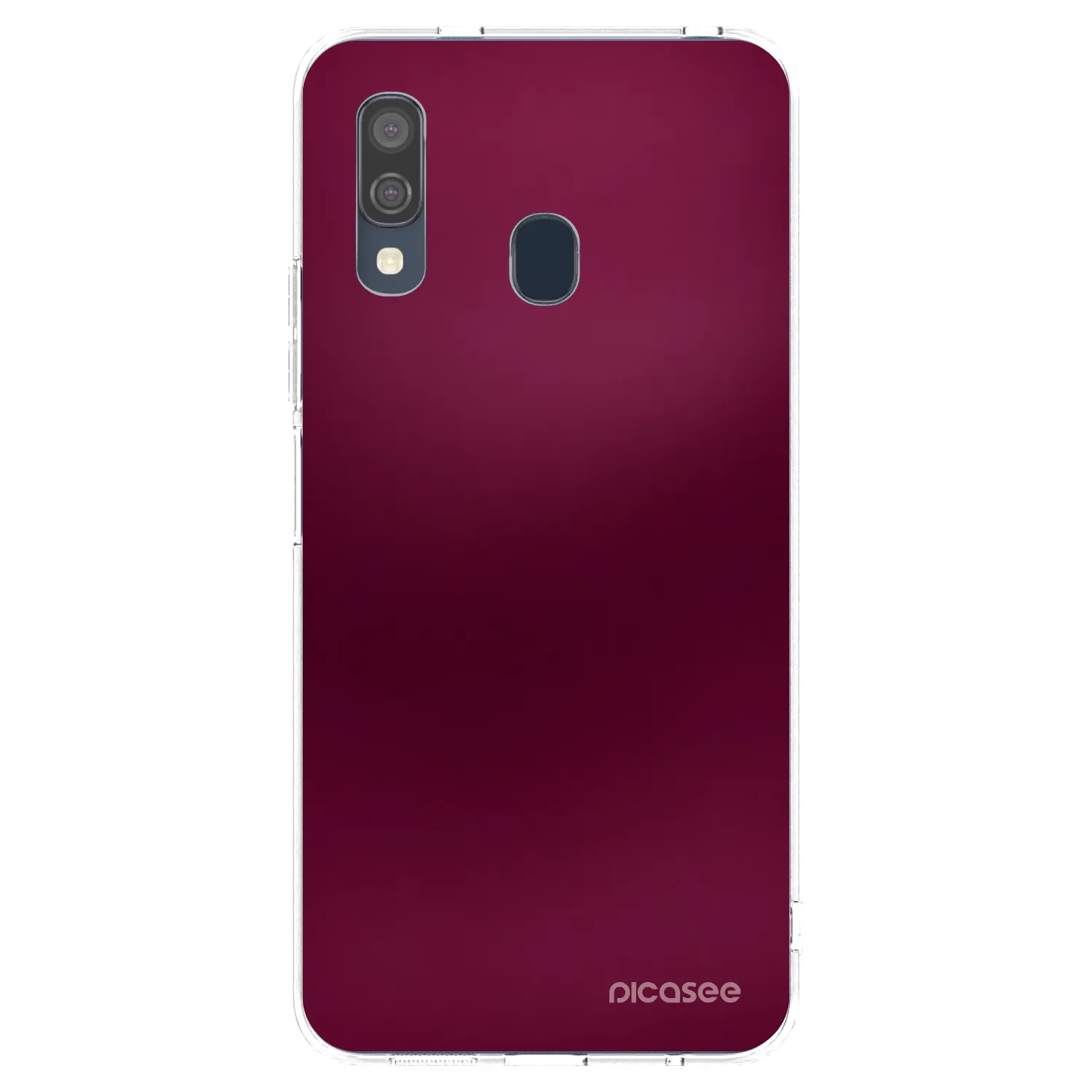 Picasee silikonski prozorni ovitek za Samsung Galaxy A40 A405F - Velvet Bordeaux