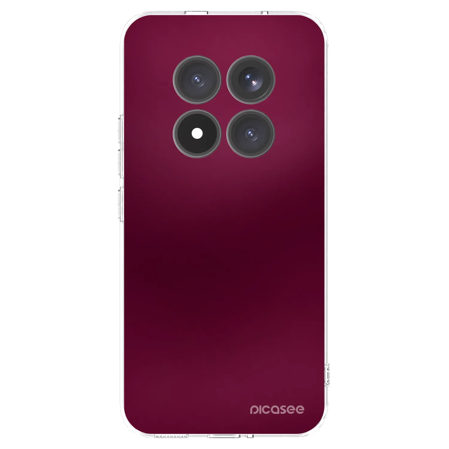 Picasee silikonski prozorni ovitek za Xiaomi Redmi Note 15 Pro+ - Velvet Bordeaux
