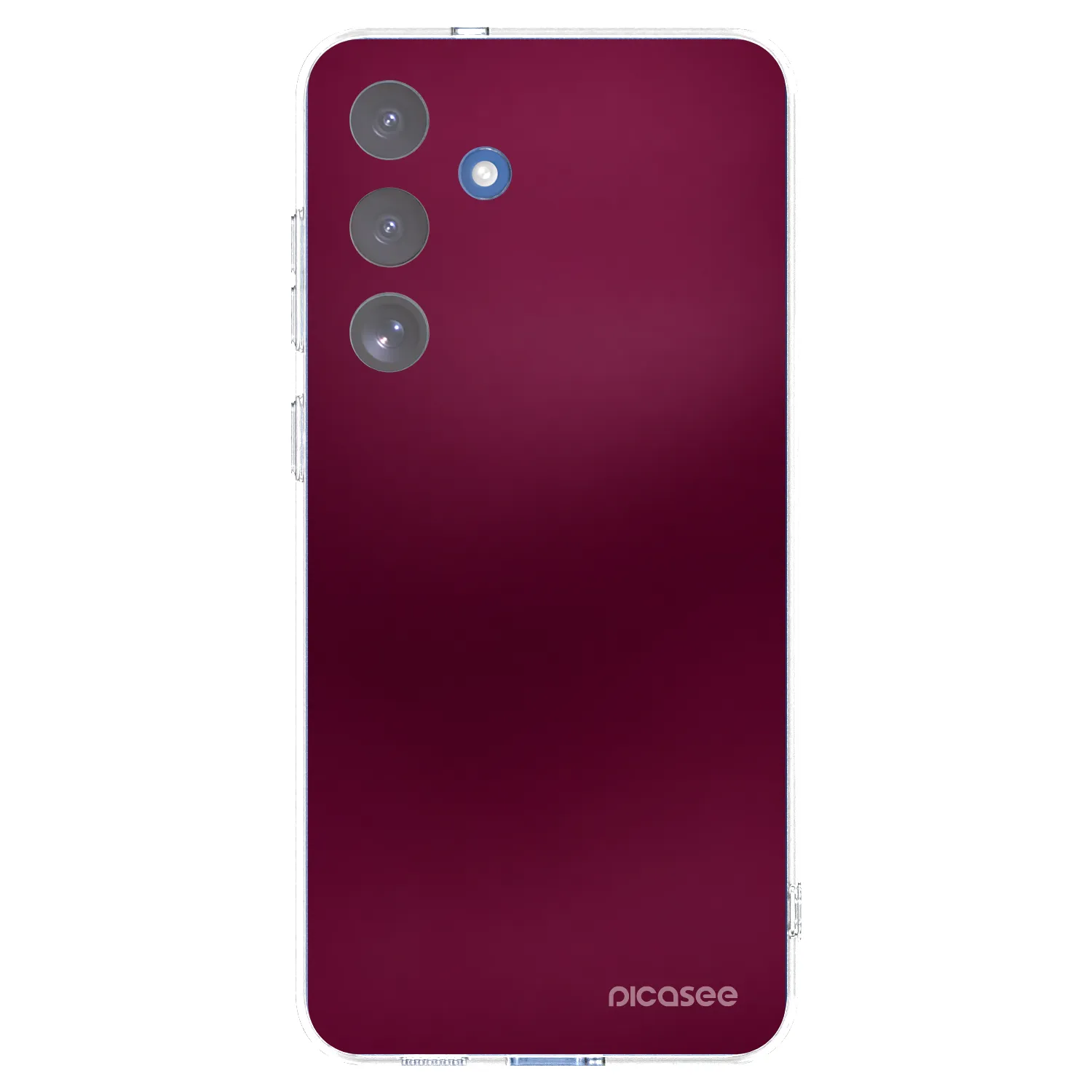 Picasee silikonski prozorni ovitek za Samsung Galaxy S25 FE 5G - Velvet Bordeaux