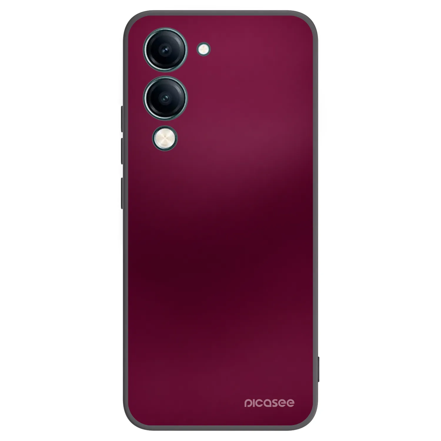 Picasee silikonski črni ovitek za Vivo Y29s 5G - Velvet Bordeaux