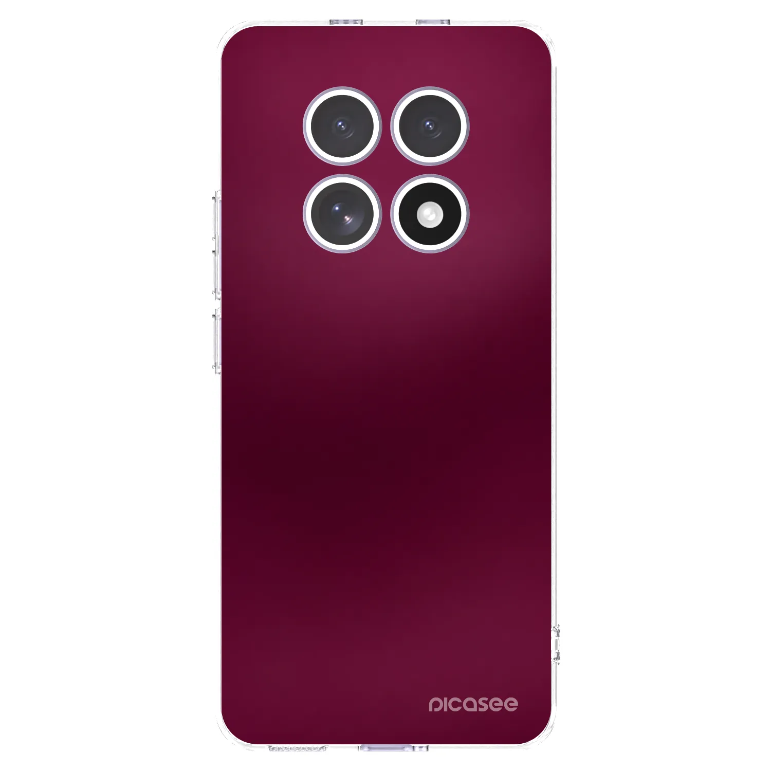 Picasee silikonski prozorni ovitek za Xiaomi Redmi Note 15 4G - Velvet Bordeaux