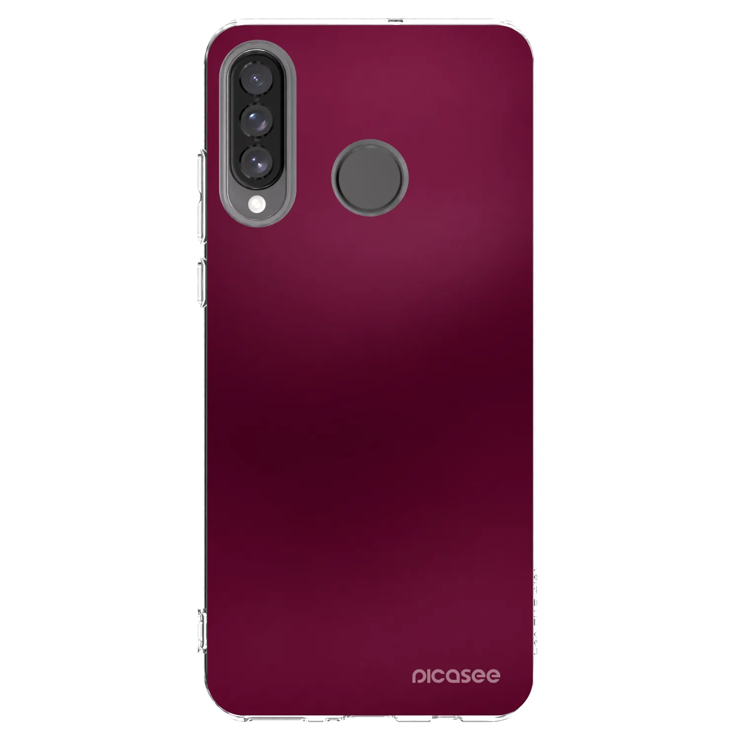 Picasee silikonski prozorni ovitek za Huawei P30 Lite - Velvet Bordeaux