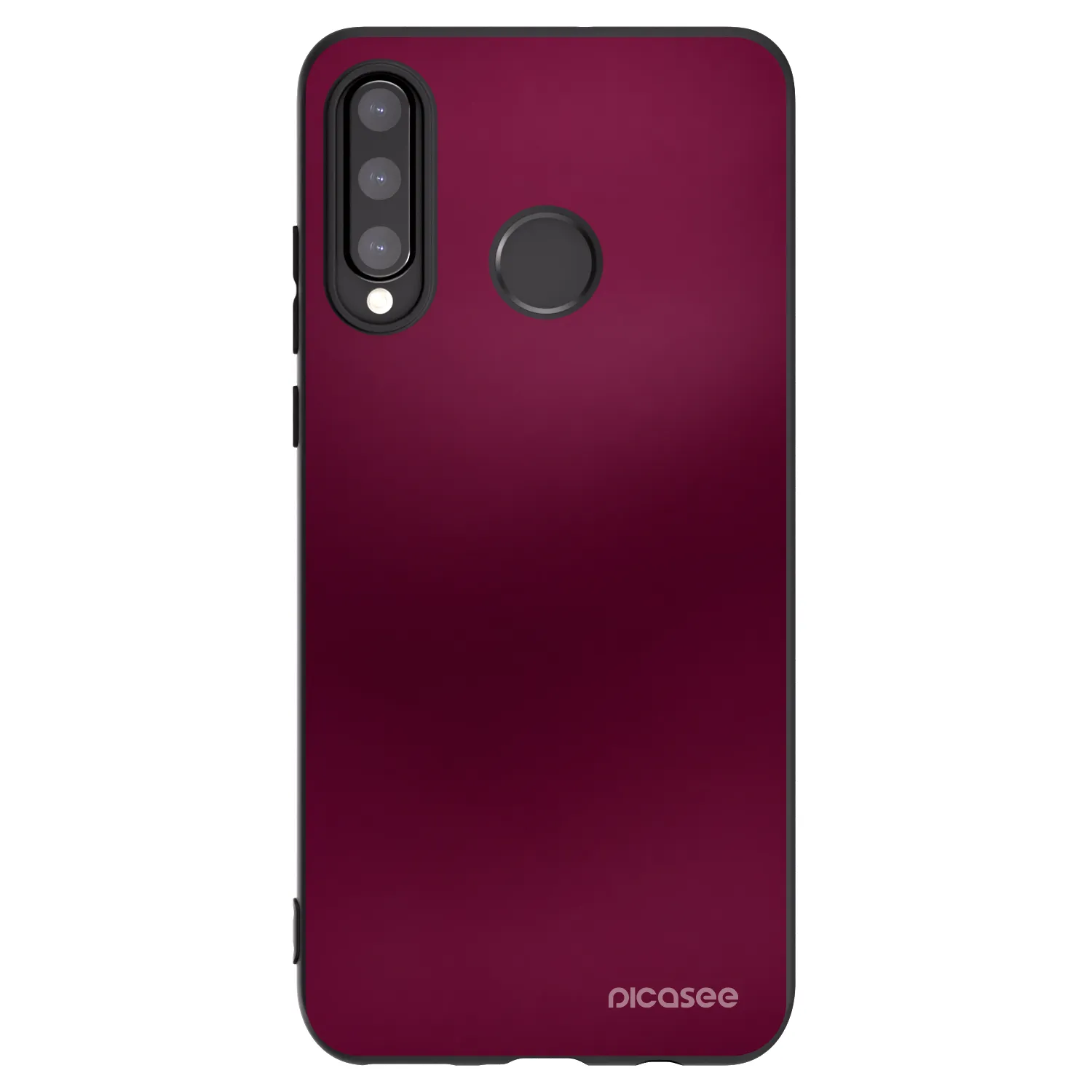 Picasee silikonski črni ovitek za Huawei P30 Lite - Velvet Bordeaux