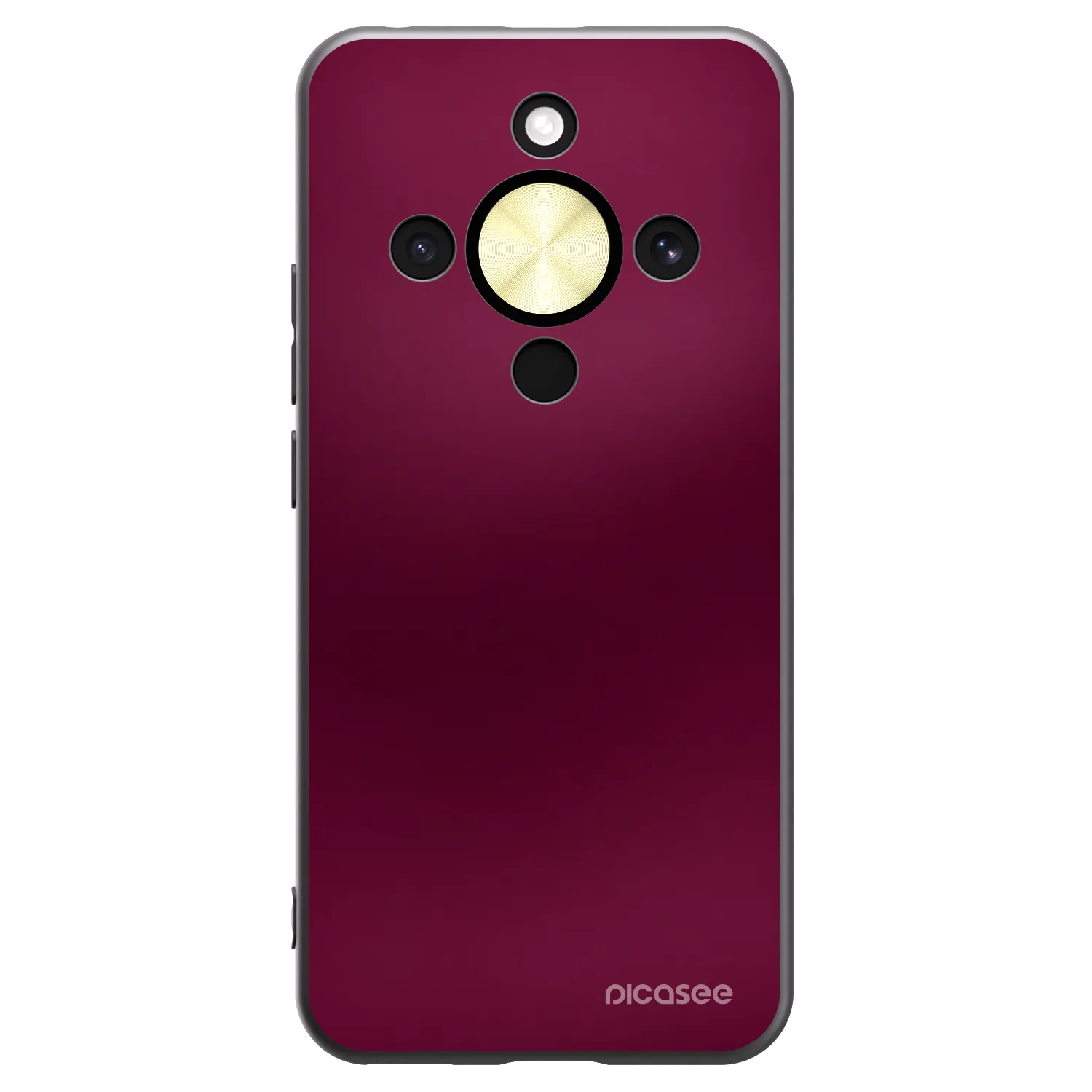 Picasee silikonski črni ovitek za Honor Magic8 Lite 5G - Velvet Bordeaux